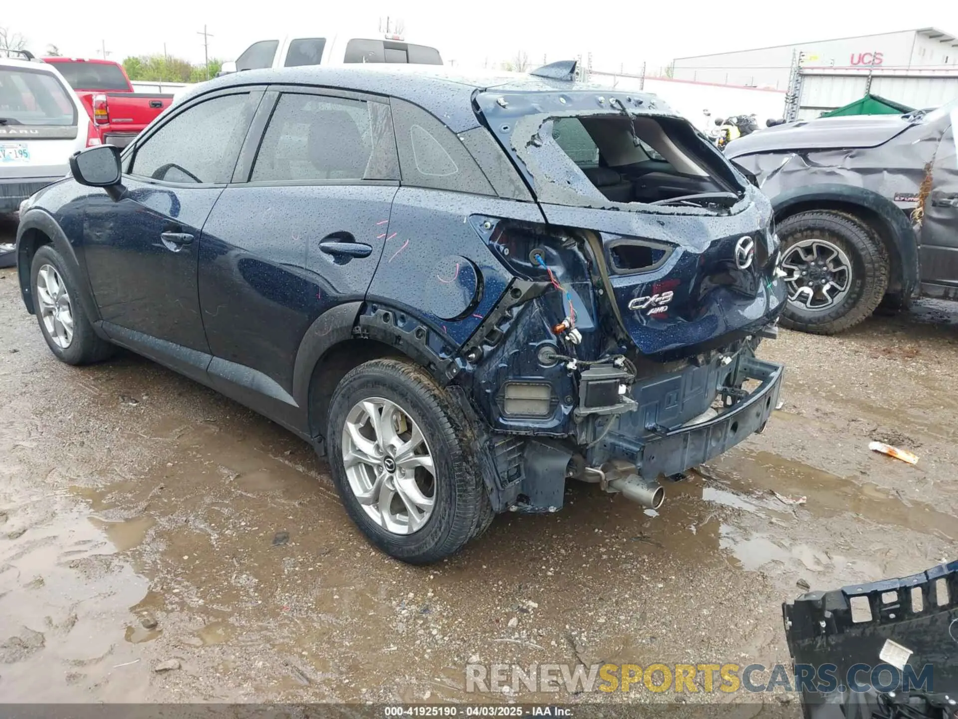 3 fotografías del automóvil dañado JM1DKFB78L1473491 MAZDA CX-3 2020