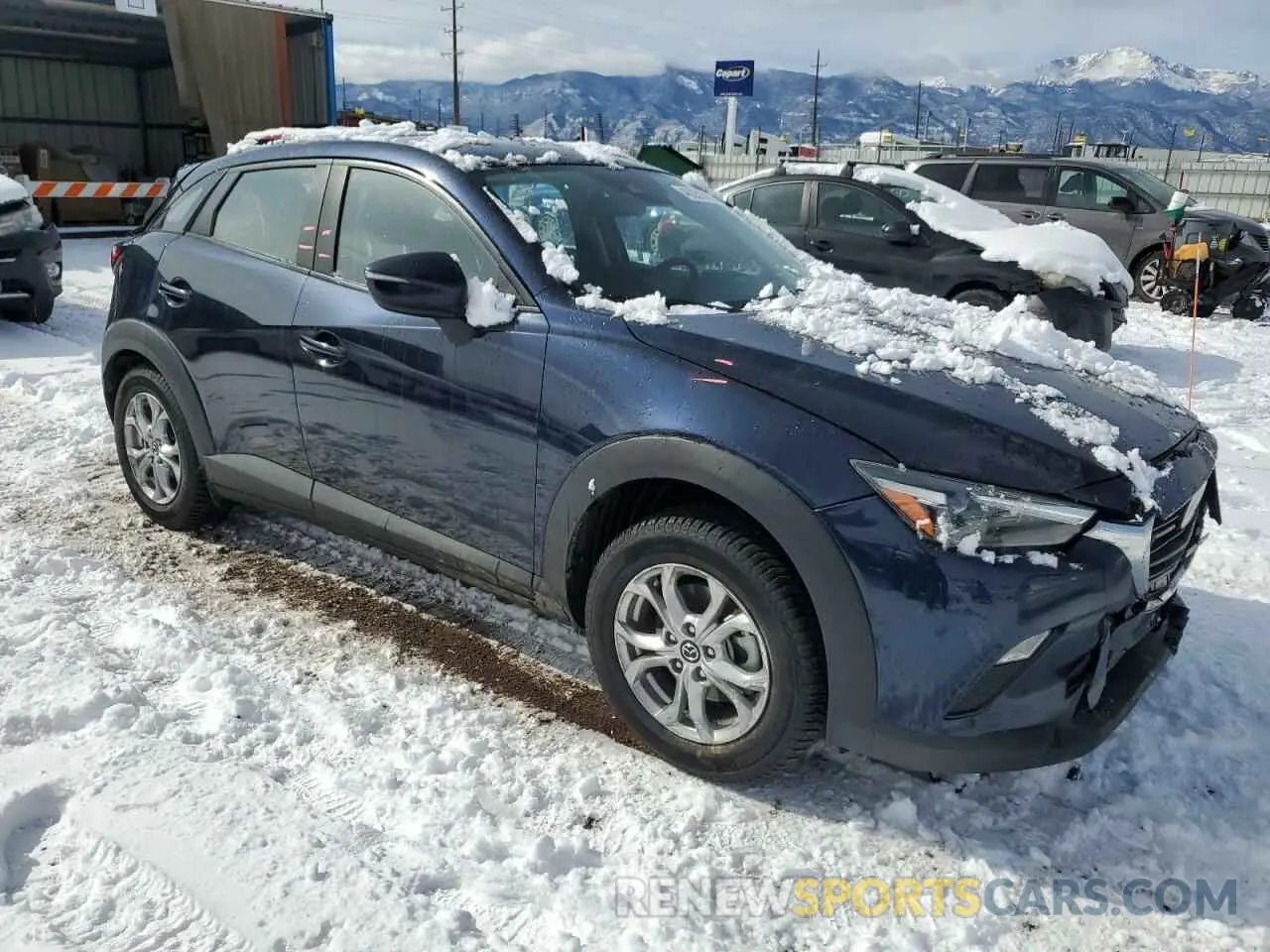 4 fotografías del automóvil dañado JM1DKFB74M1513695 MAZDA CX-3 2021