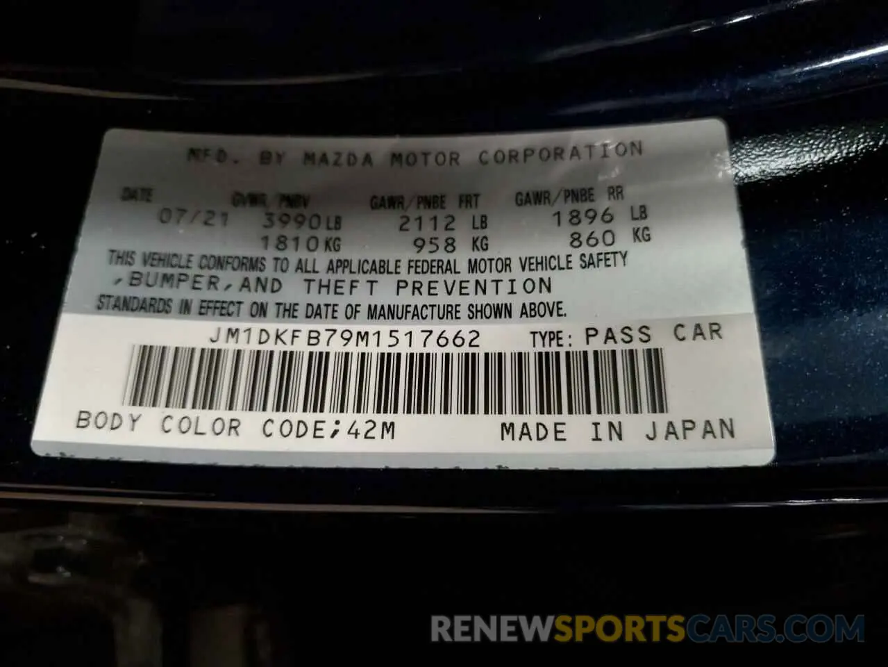 13 fotografías del automóvil dañado JM1DKFB79M1517662 MAZDA CX-3 2021