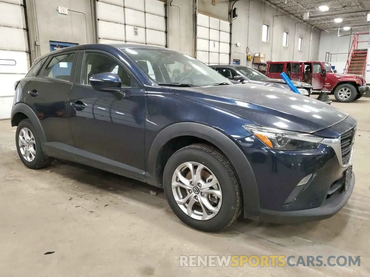 4 fotografías del automóvil dañado JM1DKFB79M1517662 MAZDA CX-3 2021