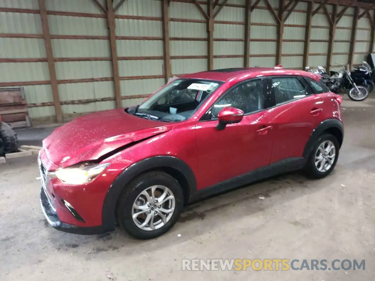 1 fotografías del automóvil dañado JM1DKFC79M1511245 MAZDA CX-3 2021