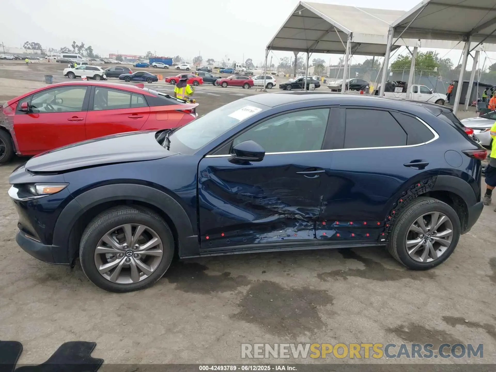 14 fotografías del automóvil dañado 3MVDMACL0LM124223 MAZDA CX-30 2020