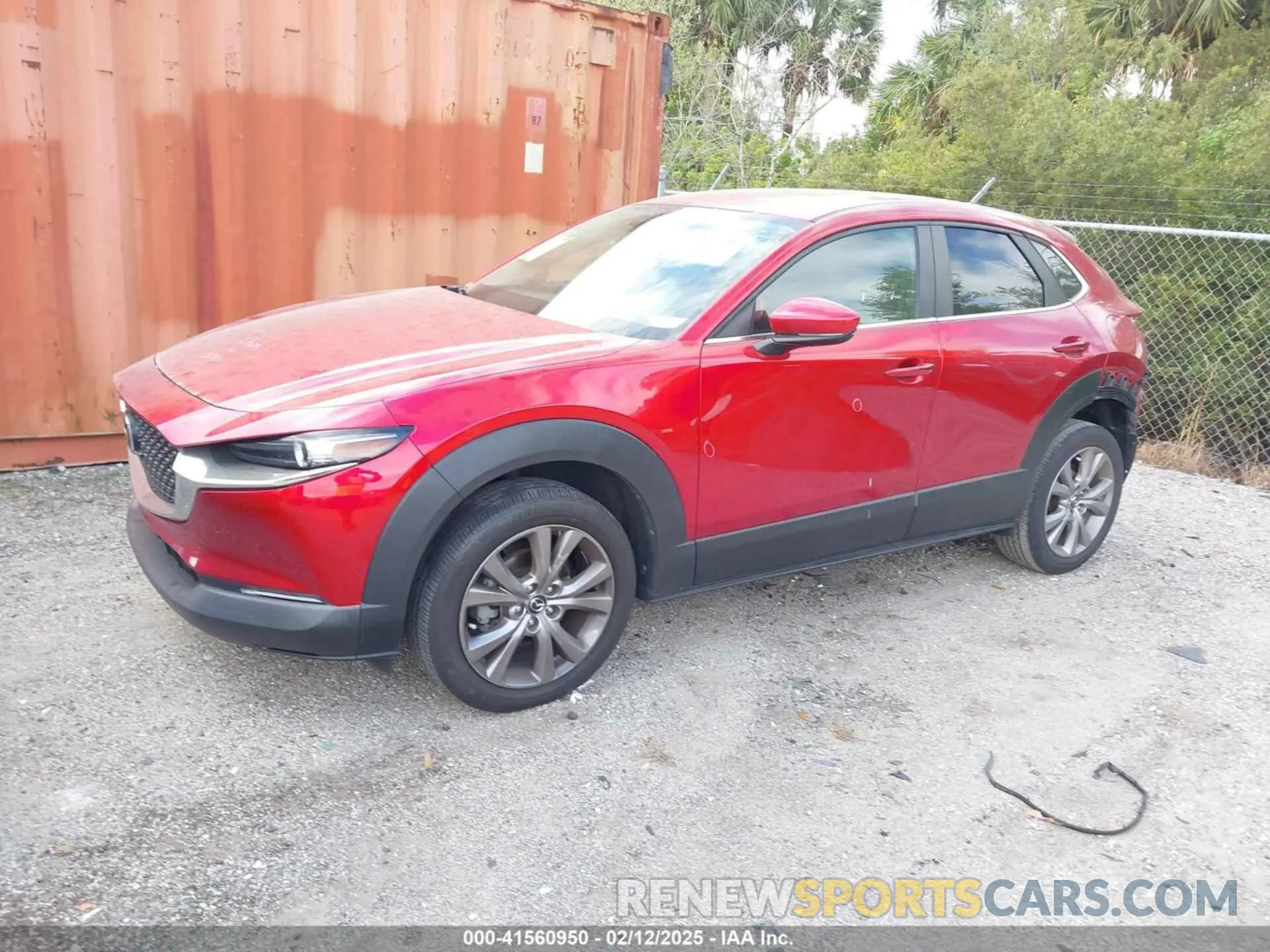2 fotografías del automóvil dañado 3MVDMABL2MM229820 MAZDA CX-30 2021