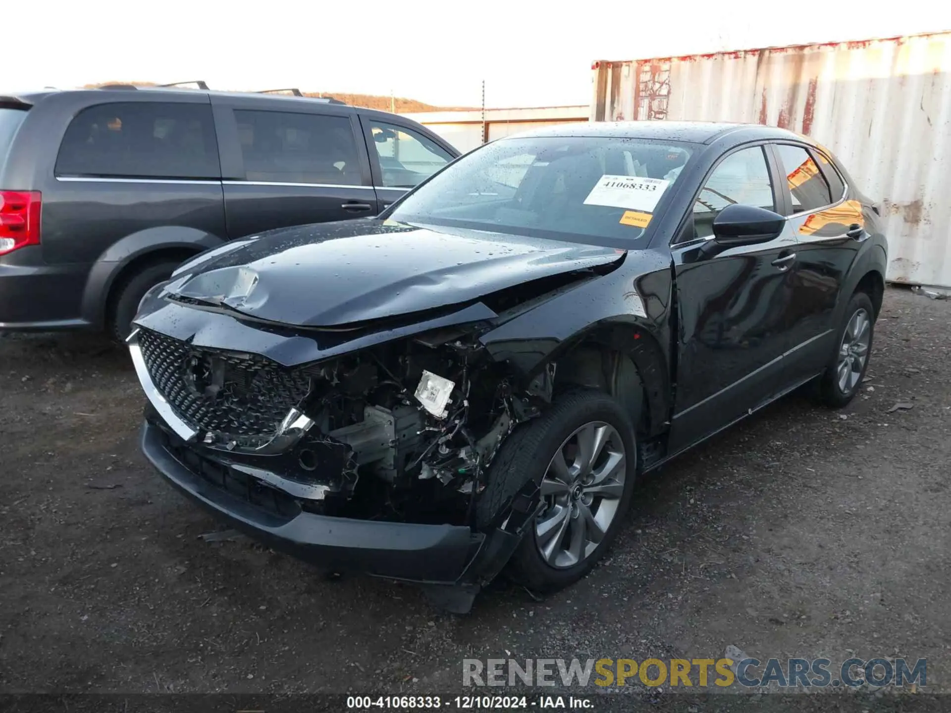 2 fotografías del automóvil dañado 3MVDMBBL4NM452108 MAZDA CX-30 2022