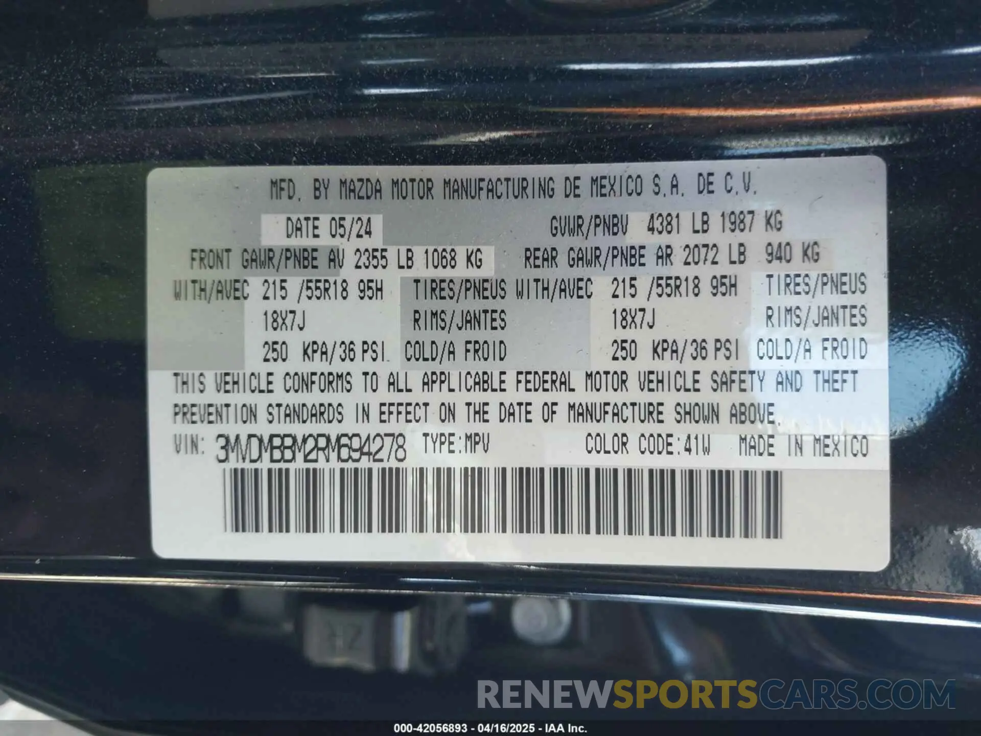 9 fotografías del automóvil dañado 3MVDMBBM2RM694278 MAZDA CX-30 2024