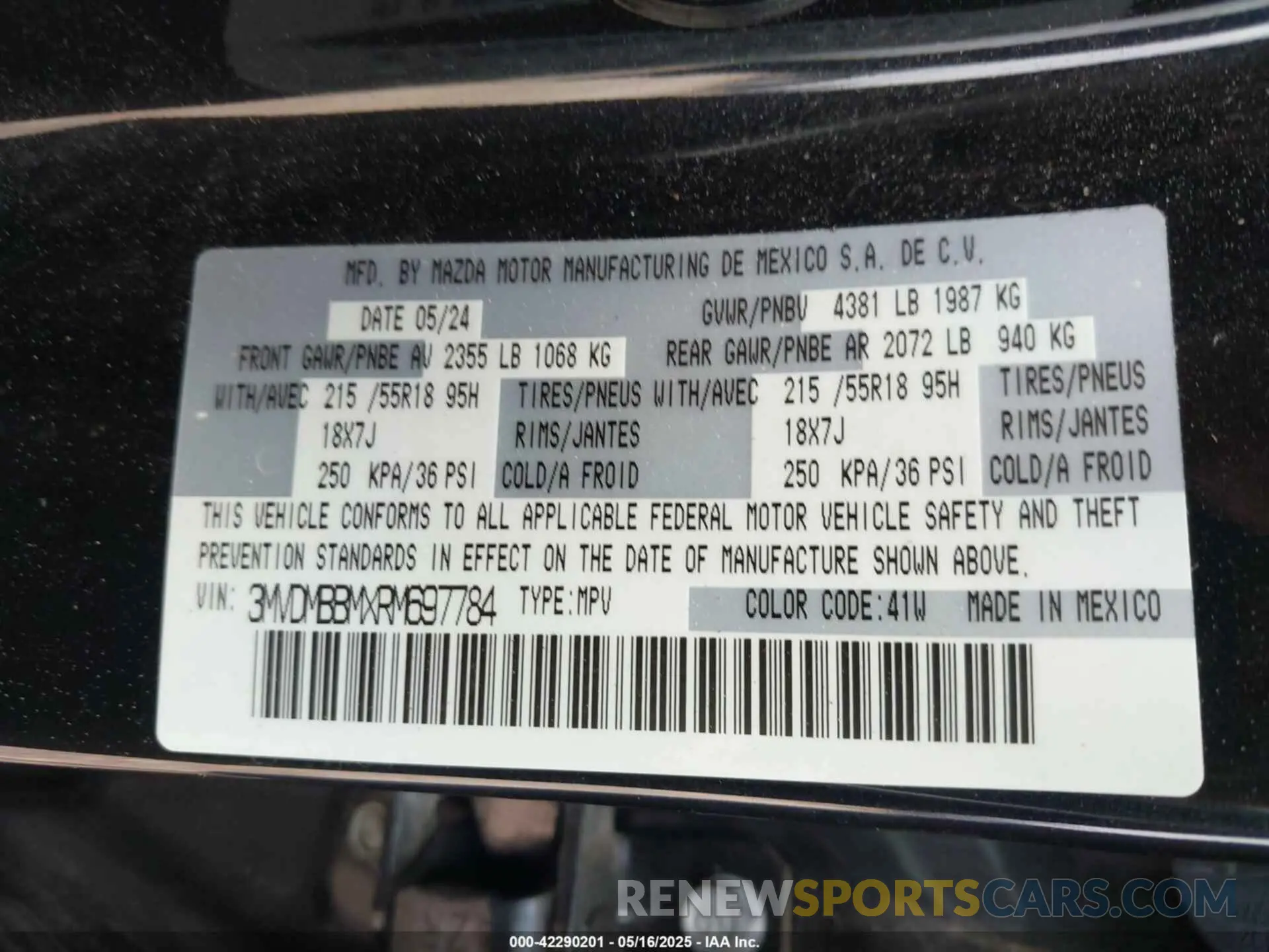 9 fotografías del automóvil dañado 3MVDMBBMXRM697784 MAZDA CX-30 2024