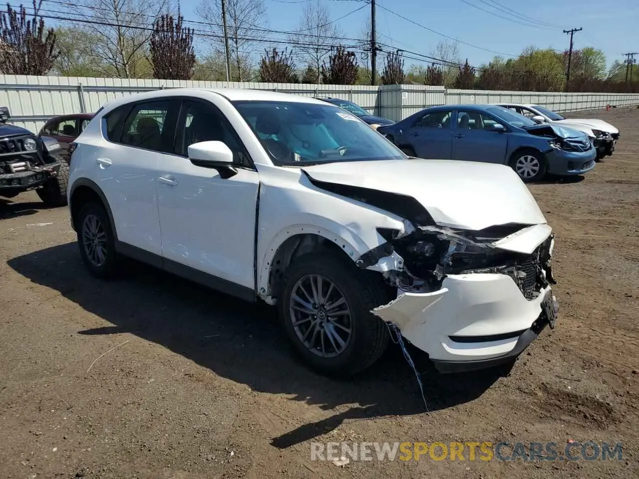 4 fotografías del automóvil dañado JM3KFABM9K1590538 MAZDA CX-5 2019