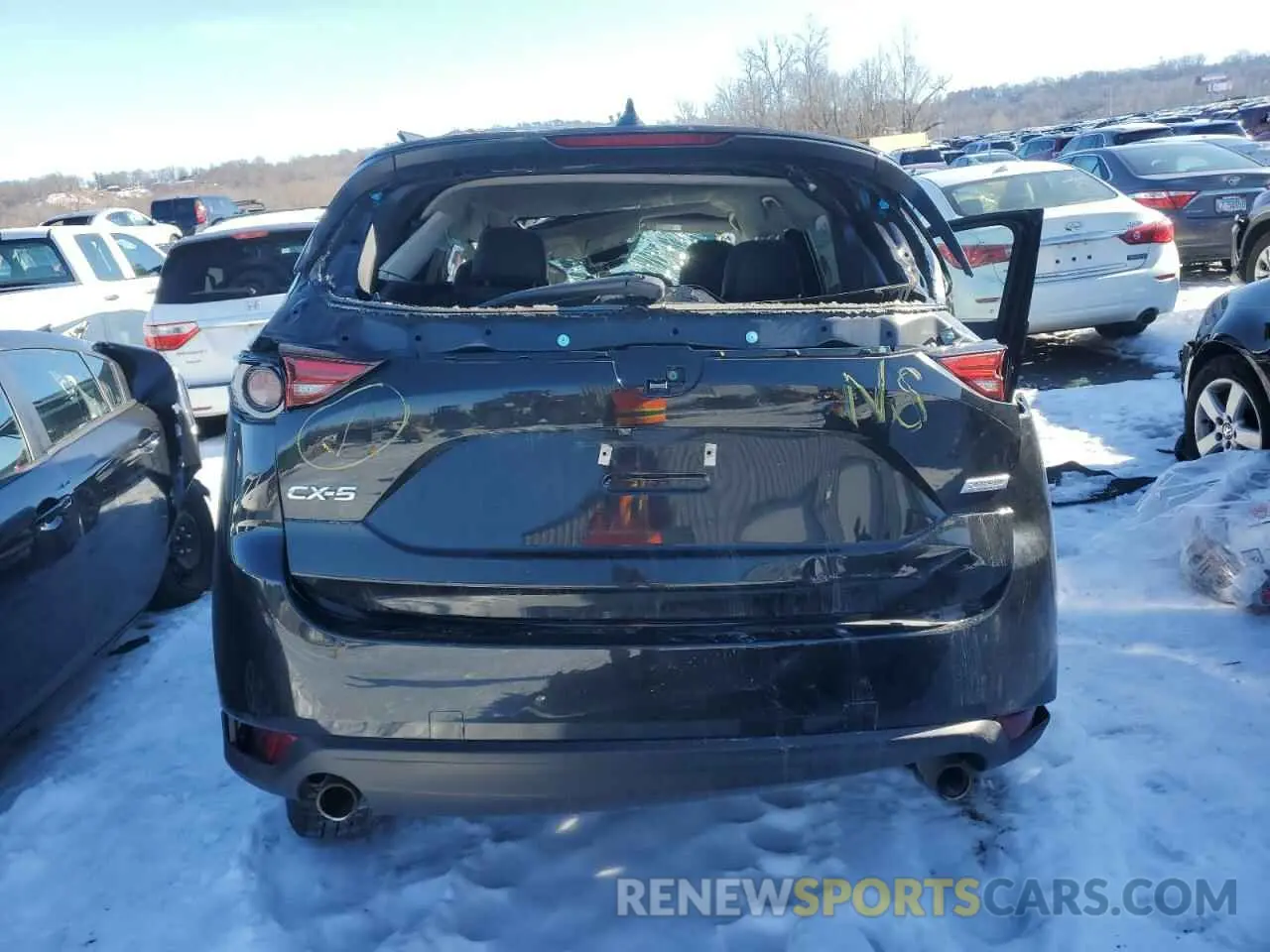 6 fotografías del automóvil dañado JM3KFADM2K0694260 MAZDA CX-5 2019