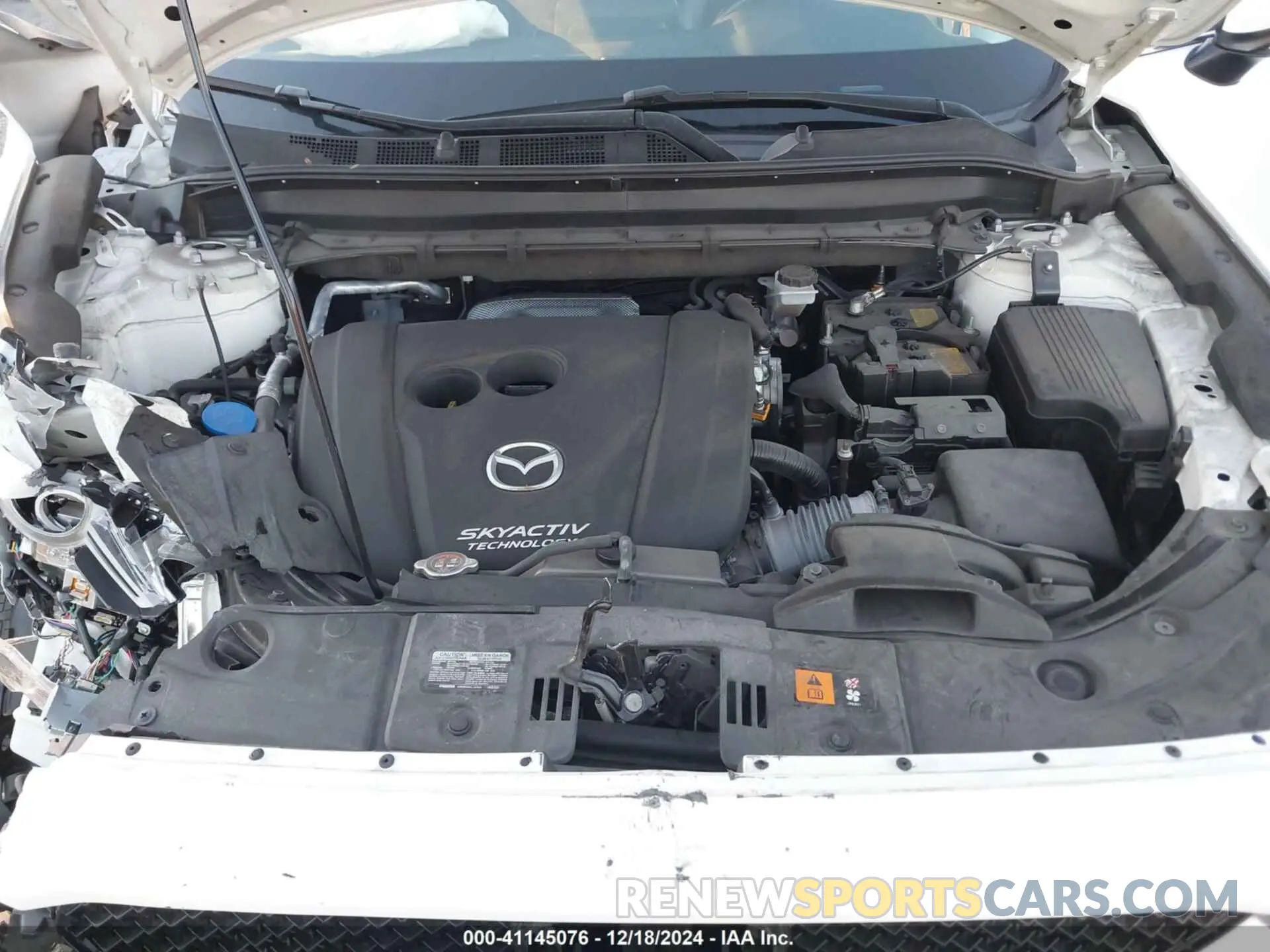 10 fotografías del automóvil dañado JM3KFADM2K1654321 MAZDA CX-5 2019