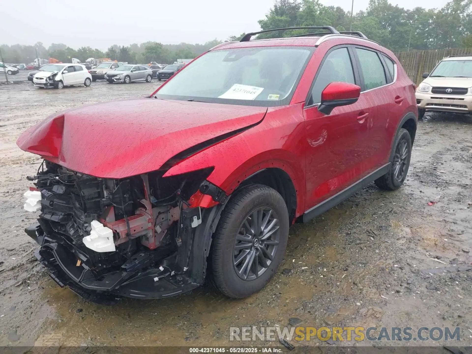 2 fotografías del automóvil dañado JM3KFBBM1K0601365 MAZDA CX-5 2019