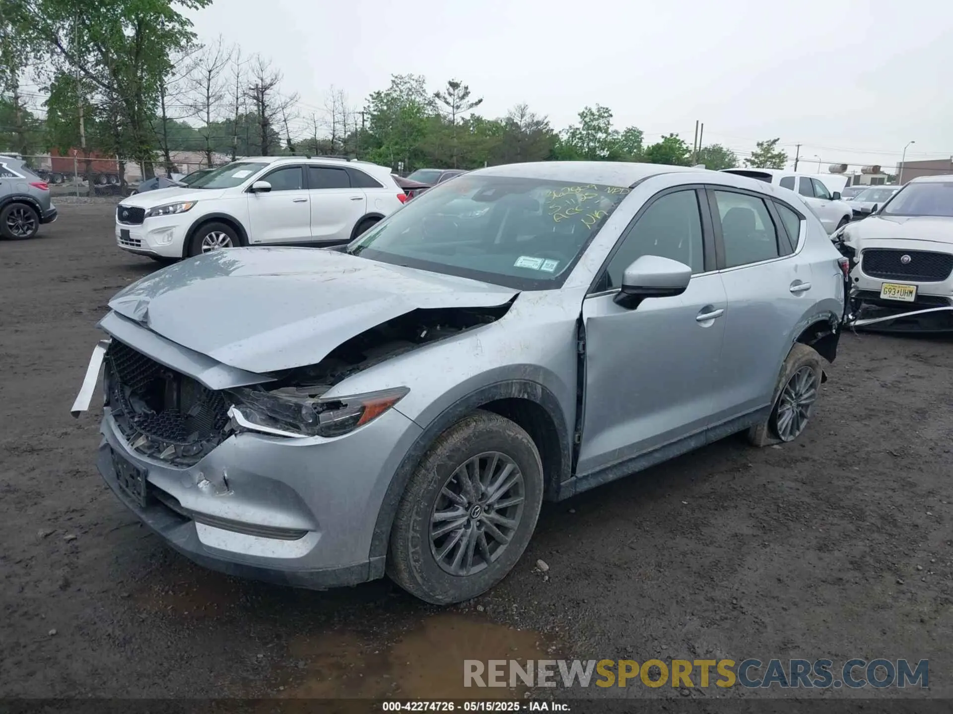 2 fotografías del automóvil dañado JM3KFBBM3K0602307 MAZDA CX-5 2019