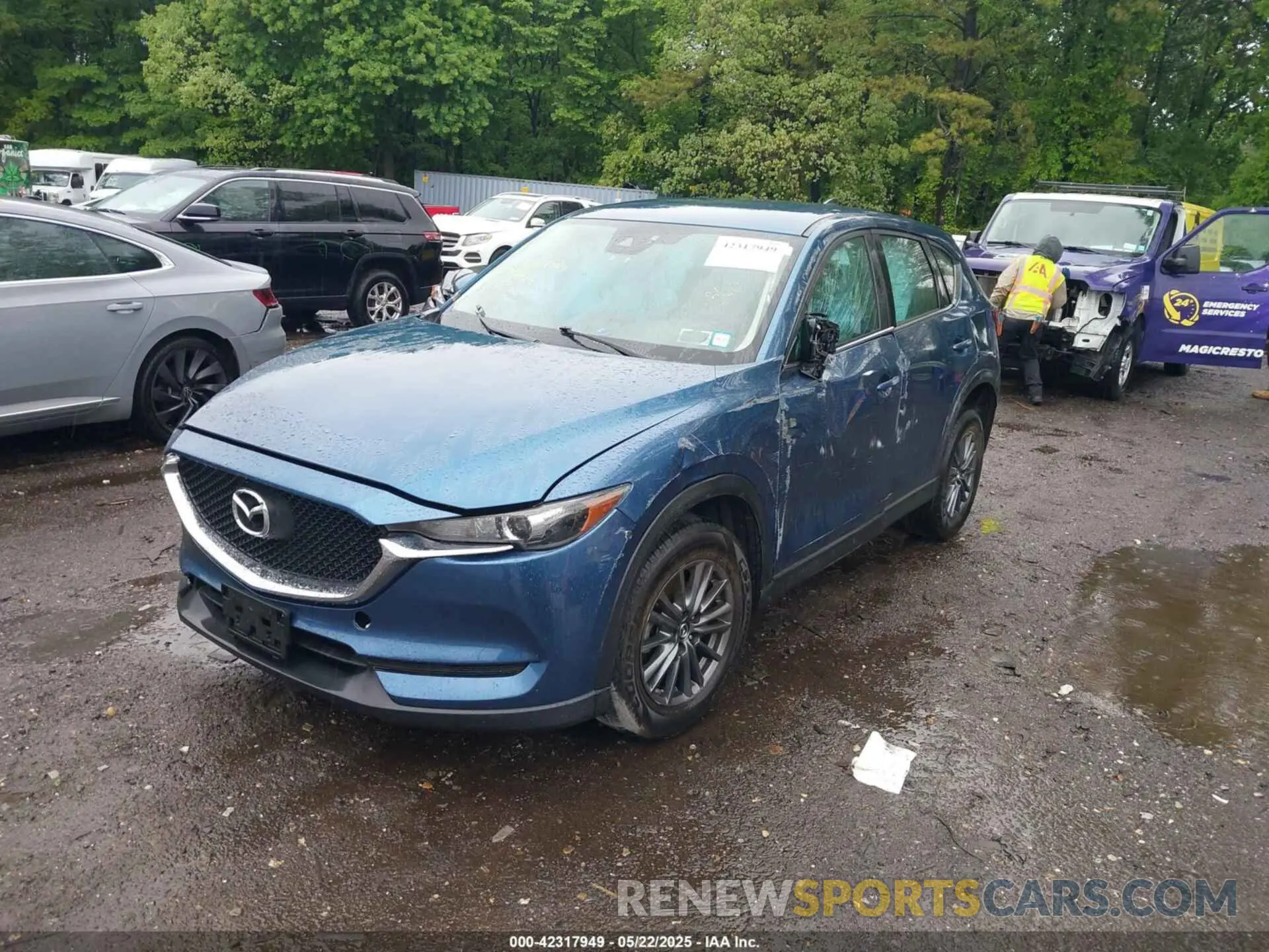 2 fotografías del automóvil dañado JM3KFBBM8K0698600 MAZDA CX-5 2019