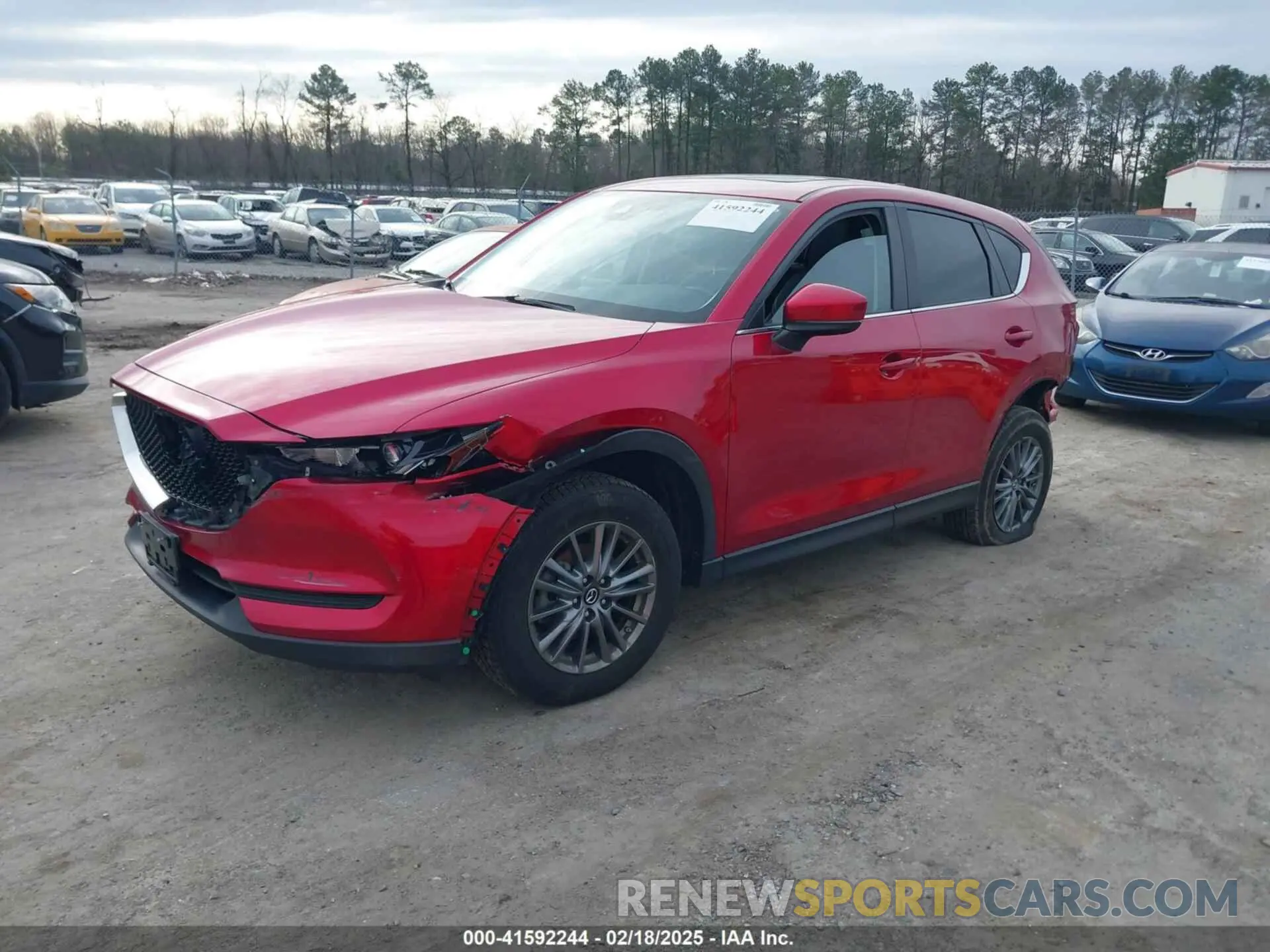 2 fotografías del automóvil dañado JM3KFBCM3K1602106 MAZDA CX-5 2019