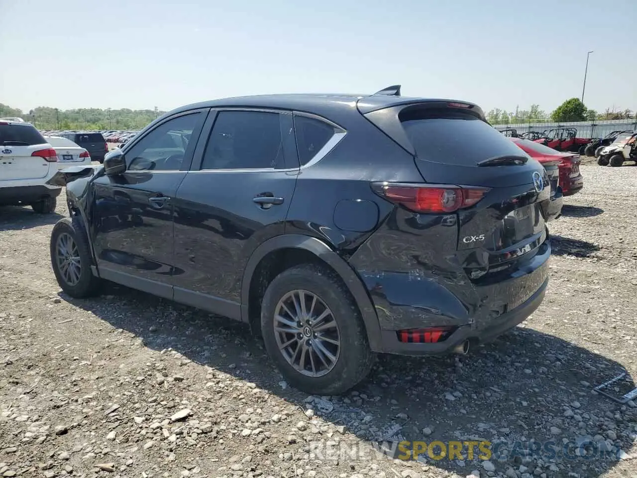 2 fotografías del automóvil dañado JM3KFABM0L0864510 MAZDA CX-5 2020