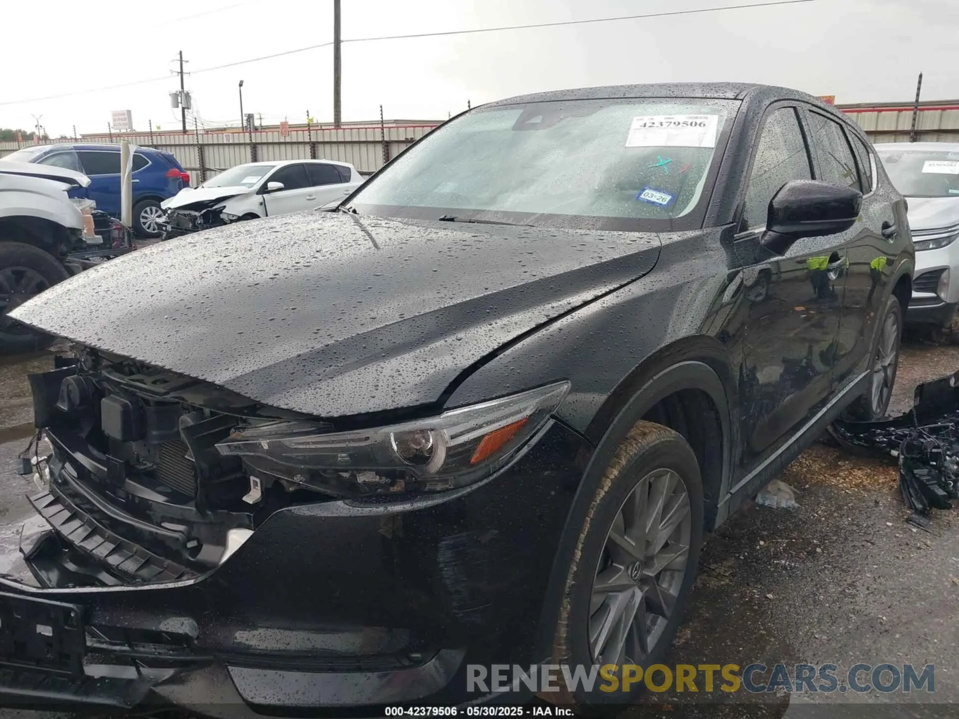 2 fotografías del automóvil dañado JM3KFADM3L0792893 MAZDA CX-5 2020