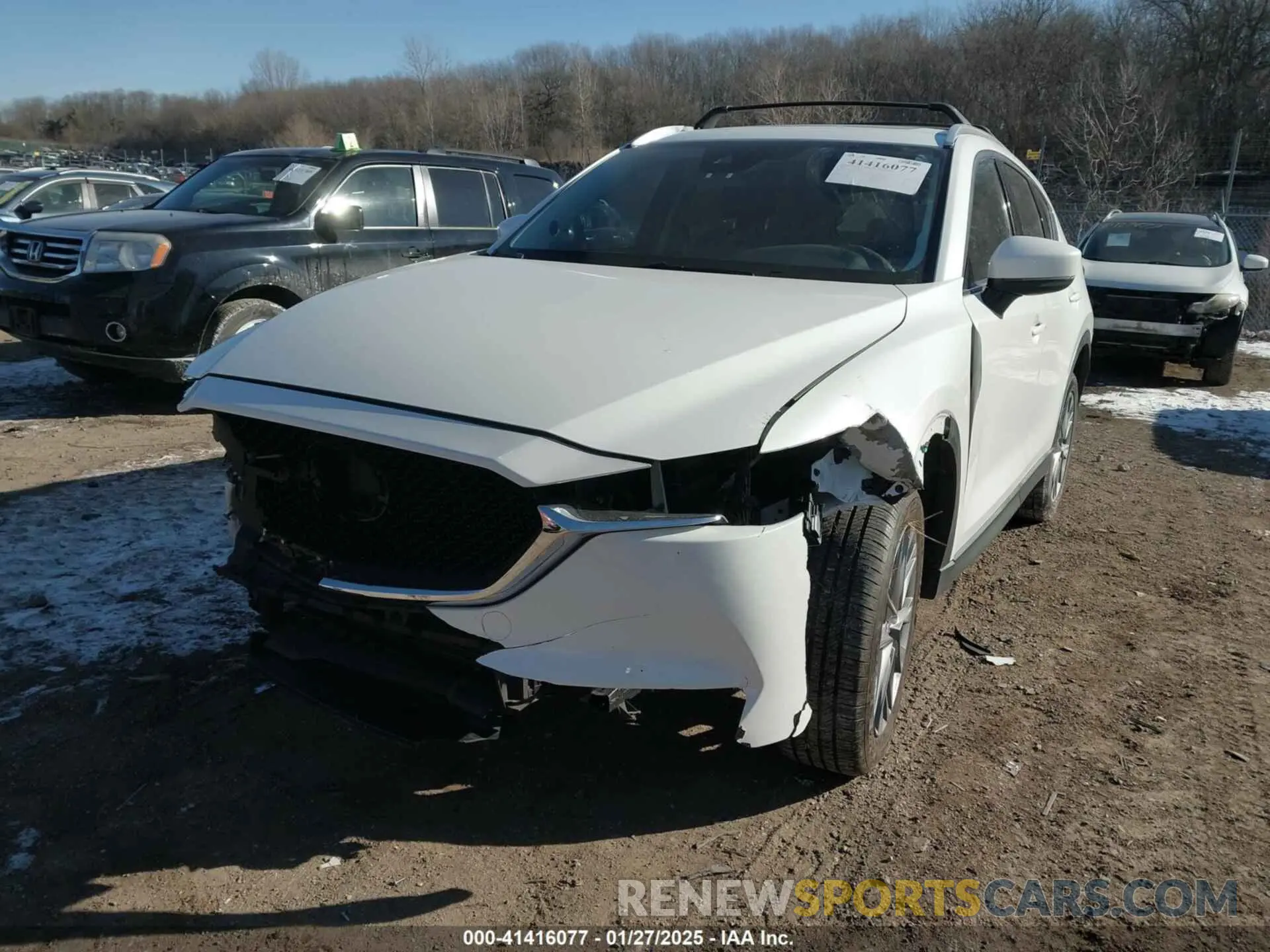 2 fotografías del automóvil dañado JM3KFADM5L1815374 MAZDA CX-5 2020