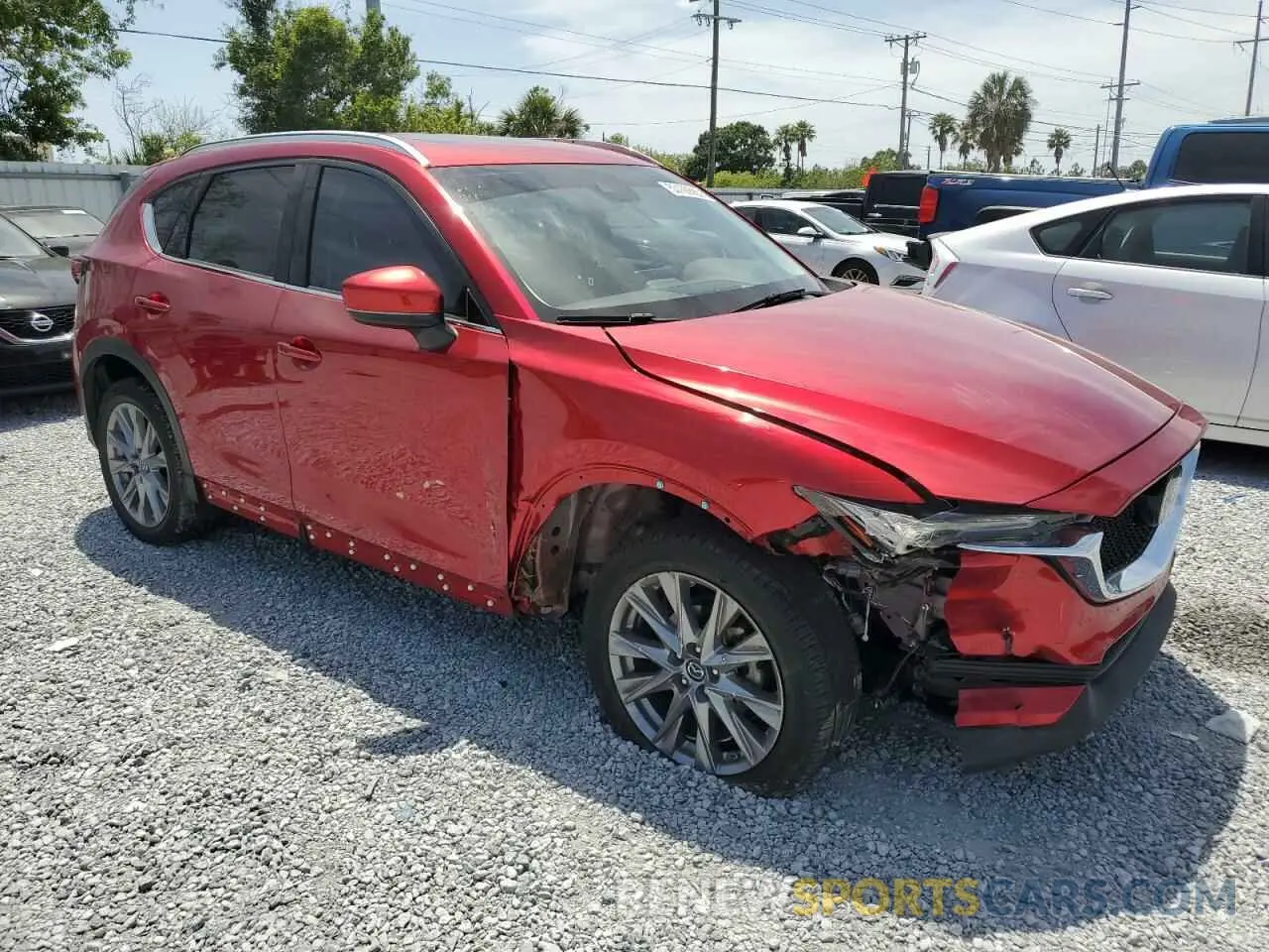 4 fotografías del automóvil dañado JM3KFADMXL0827249 MAZDA CX-5 2020