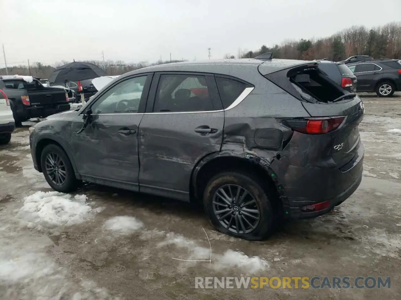 2 fotografías del automóvil dañado JM3KFBCM4L0780565 MAZDA CX-5 2020