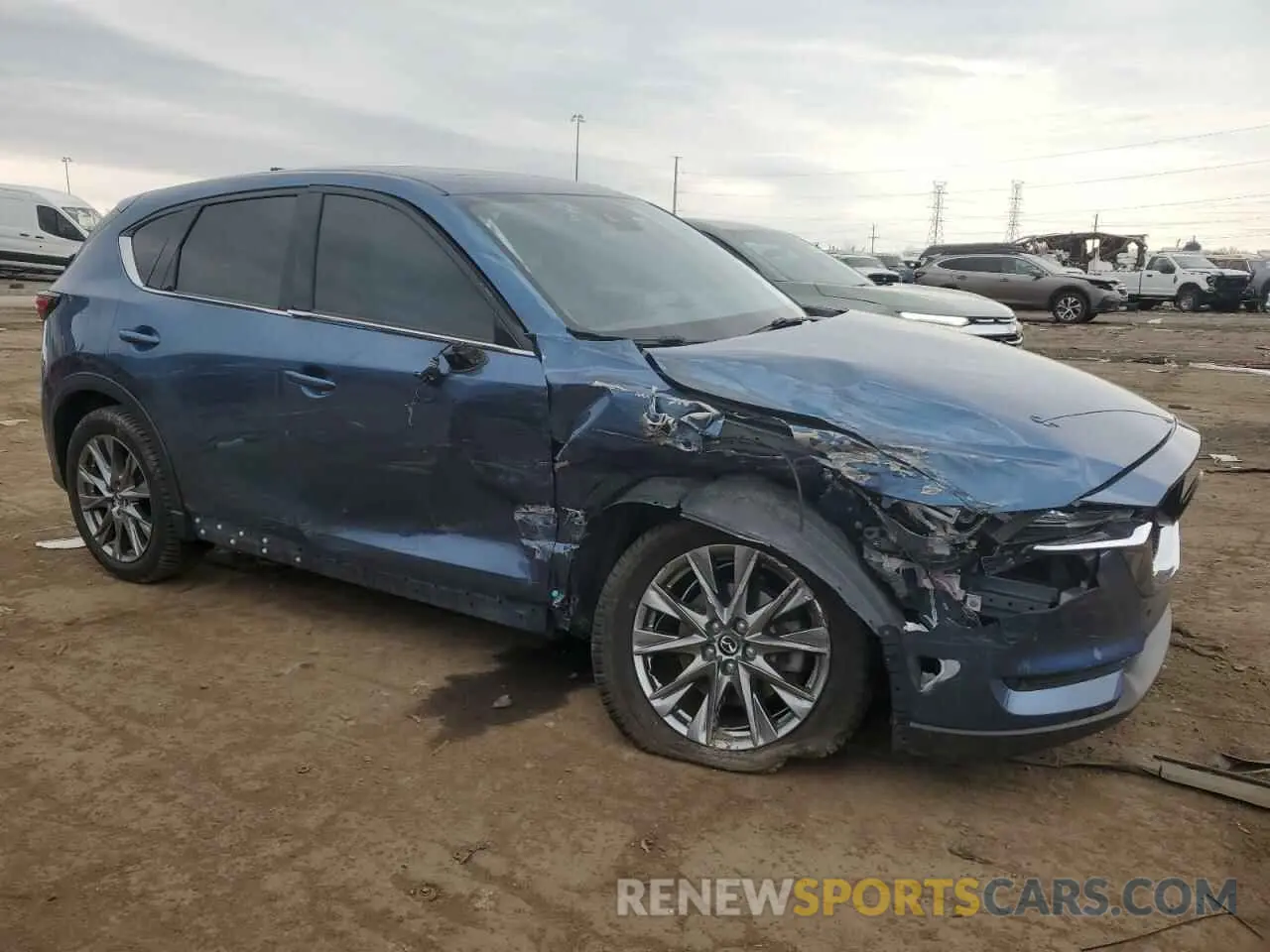 4 fotografías del automóvil dañado JM3KFBEY5L0844211 MAZDA CX-5 2020