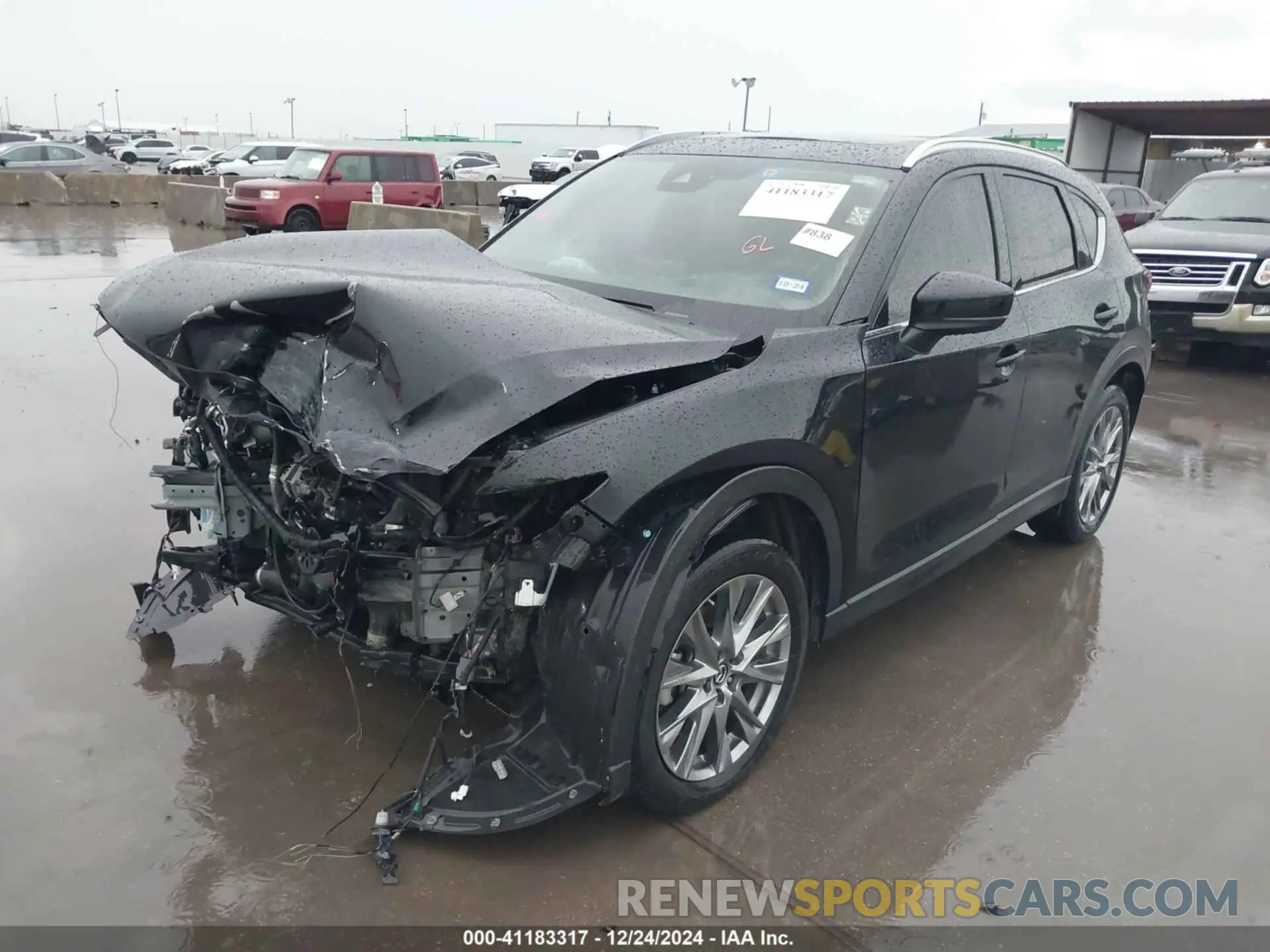 2 fotografías del automóvil dañado JM3KFBEY7L0842220 MAZDA CX-5 2020