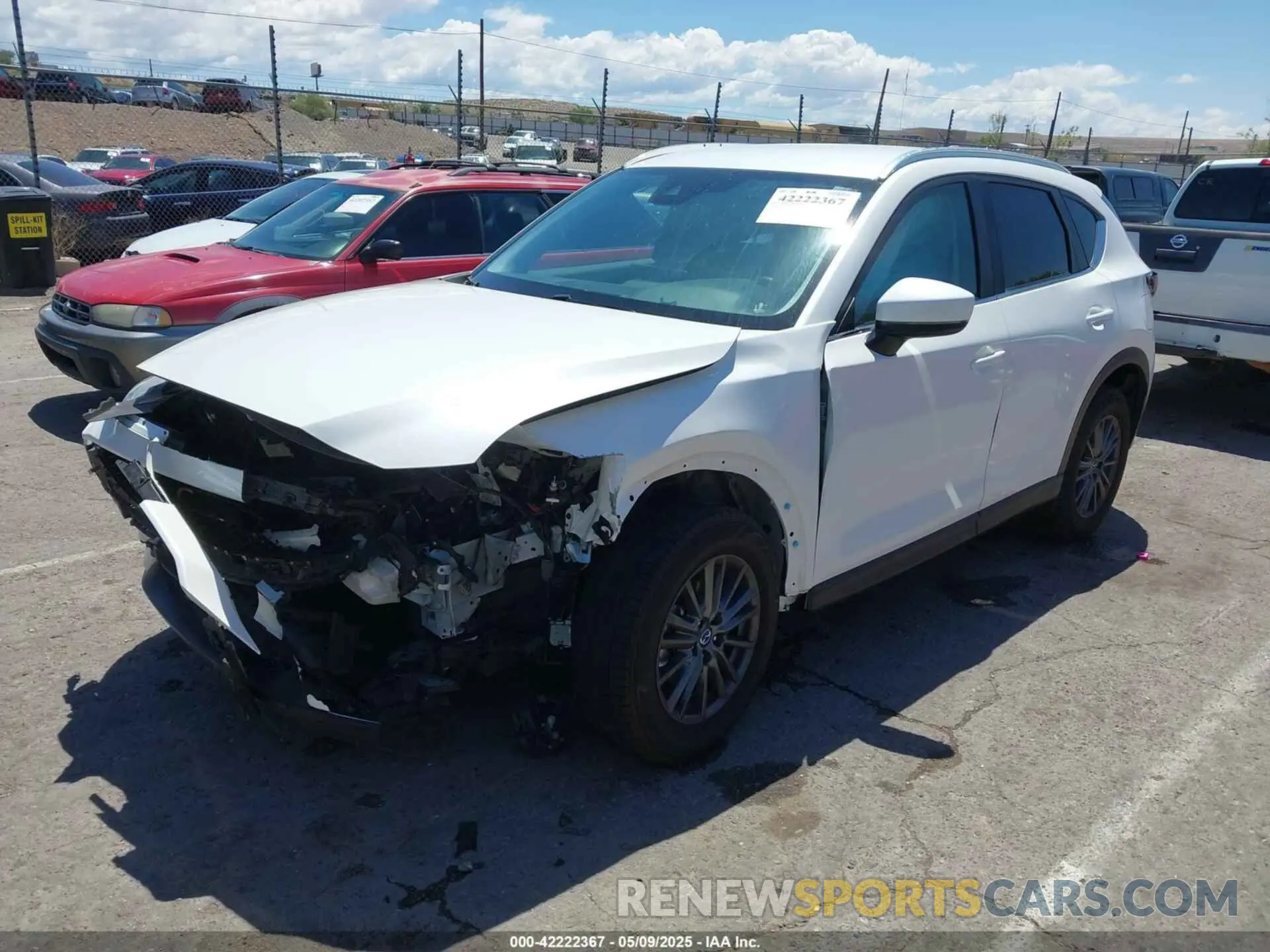 2 fotografías del automóvil dañado JM3KFABM2M1311384 MAZDA CX-5 2021