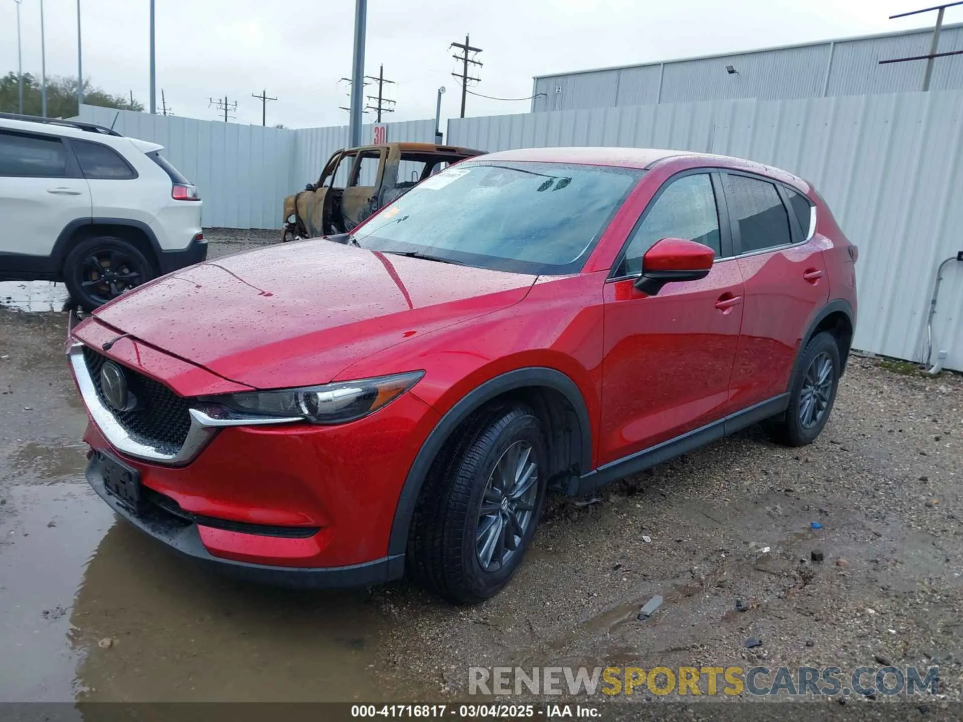 2 fotografías del automóvil dañado JM3KFACM4M0382834 MAZDA CX-5 2021