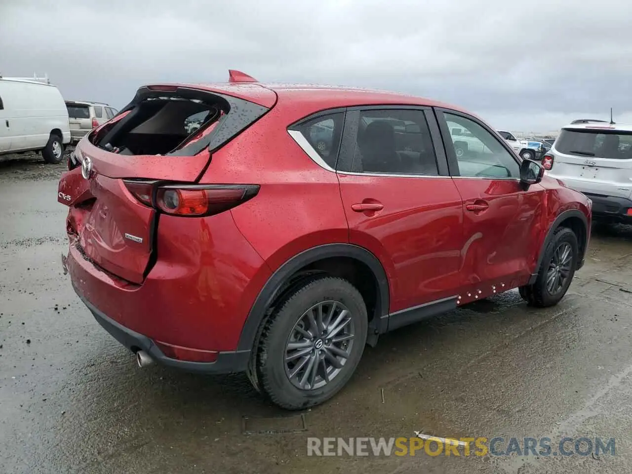 3 fotografías del automóvil dañado JM3KFACM8M0406987 MAZDA CX-5 2021
