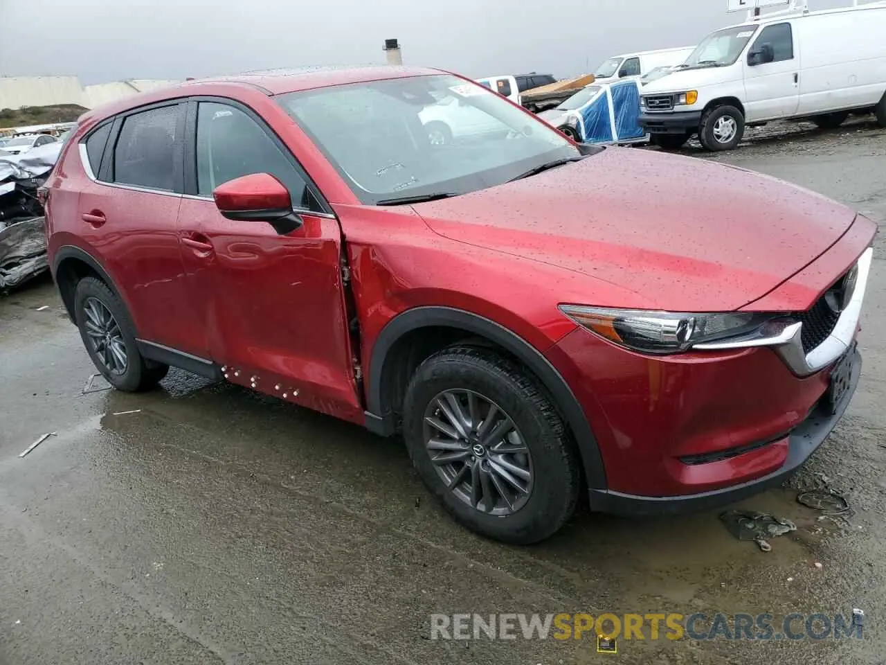 4 fotografías del automóvil dañado JM3KFACM8M0406987 MAZDA CX-5 2021