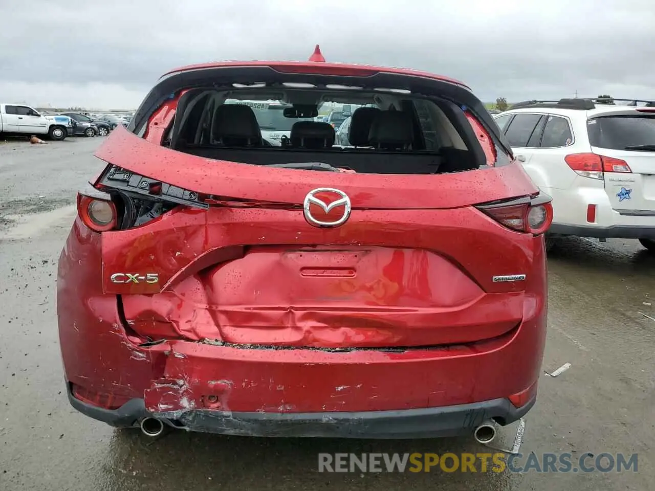 6 fotografías del automóvil dañado JM3KFACM8M0406987 MAZDA CX-5 2021
