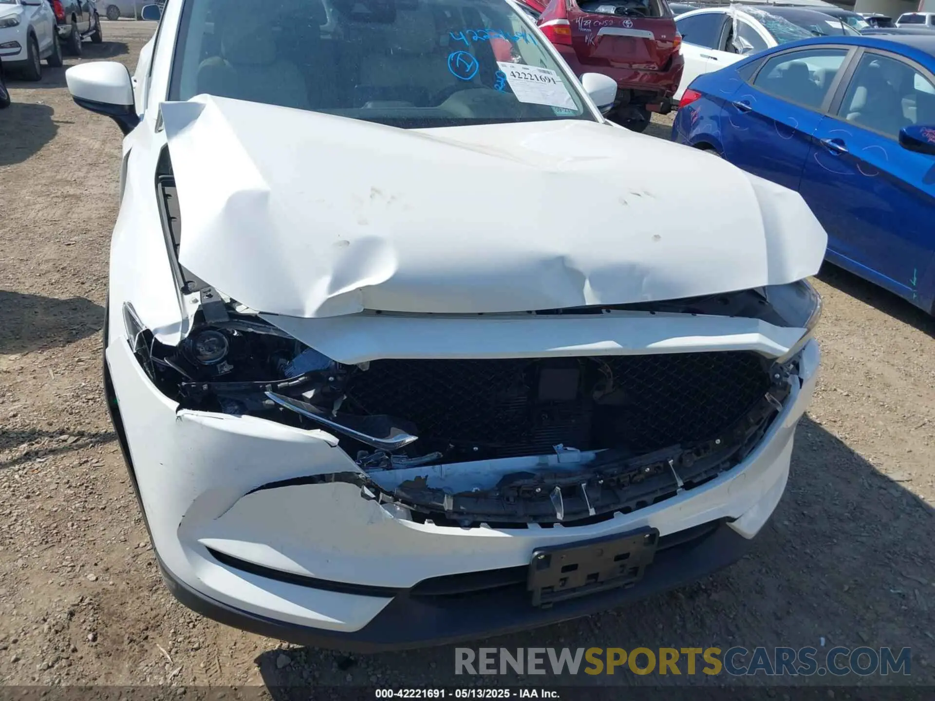 6 fotografías del automóvil dañado JM3KFACM8M0461875 MAZDA CX-5 2021