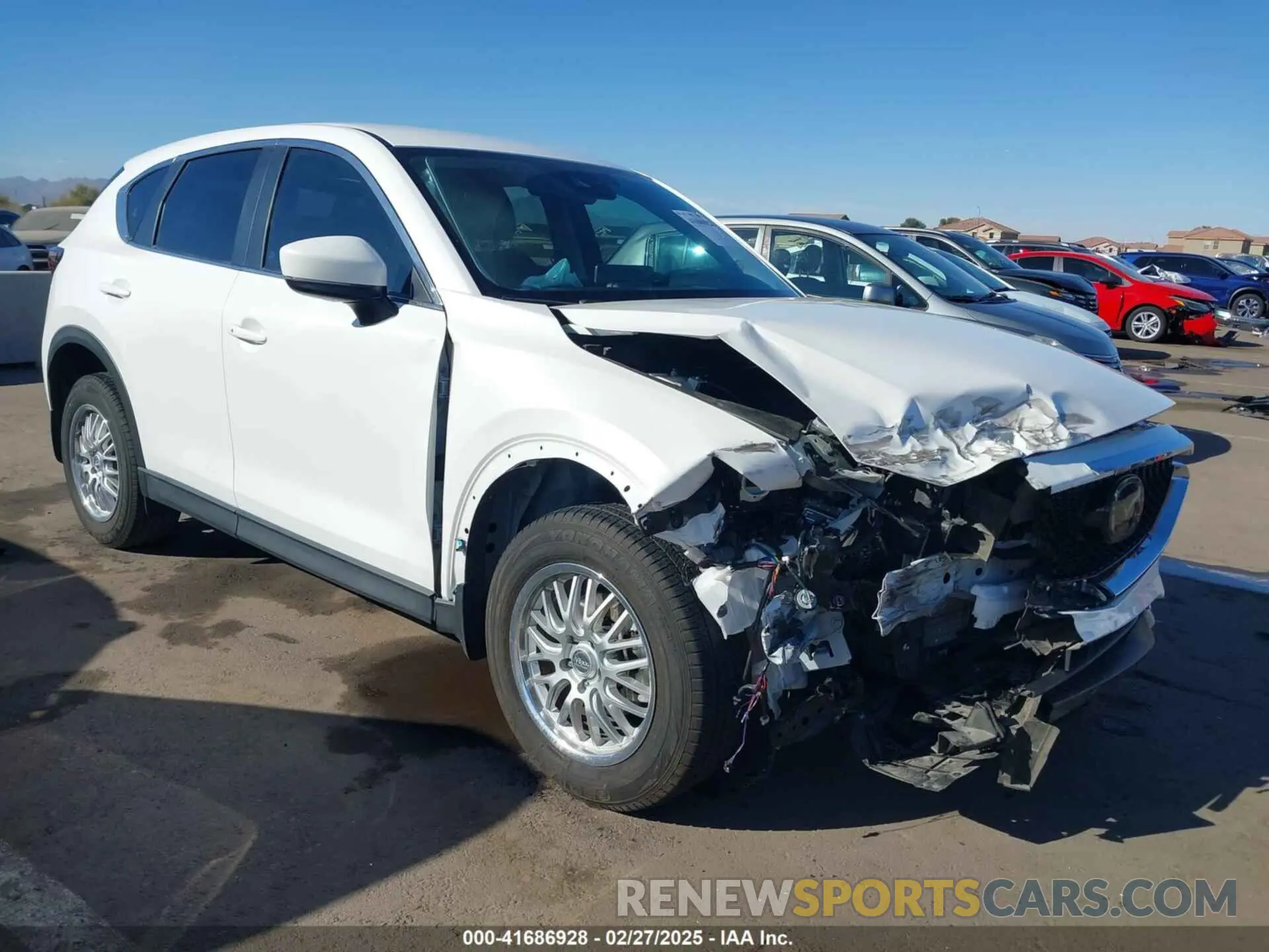 1 fotografías del automóvil dañado JM3KFACMXM1383738 MAZDA CX-5 2021