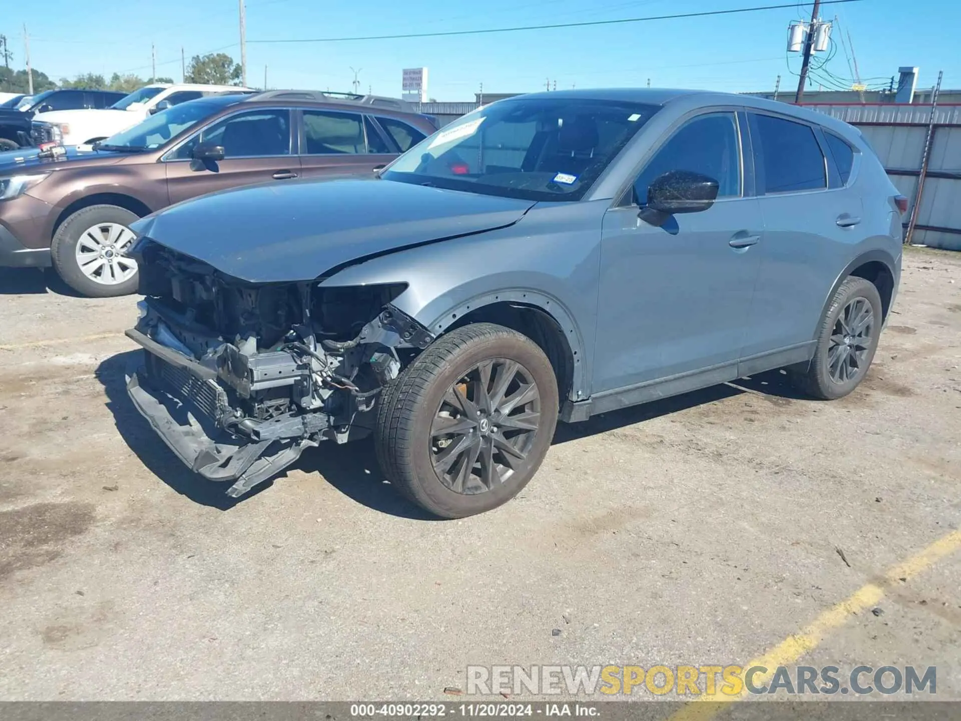 2 fotografías del automóvil dañado JM3KFACY3M0375683 MAZDA CX-5 2021