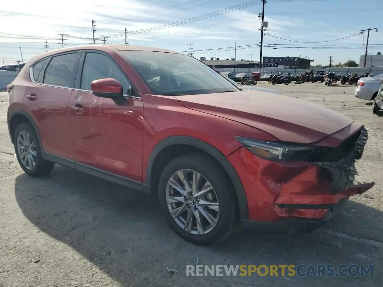 4 fotografías del automóvil dañado JM3KFADM1M0408322 MAZDA CX-5 2021