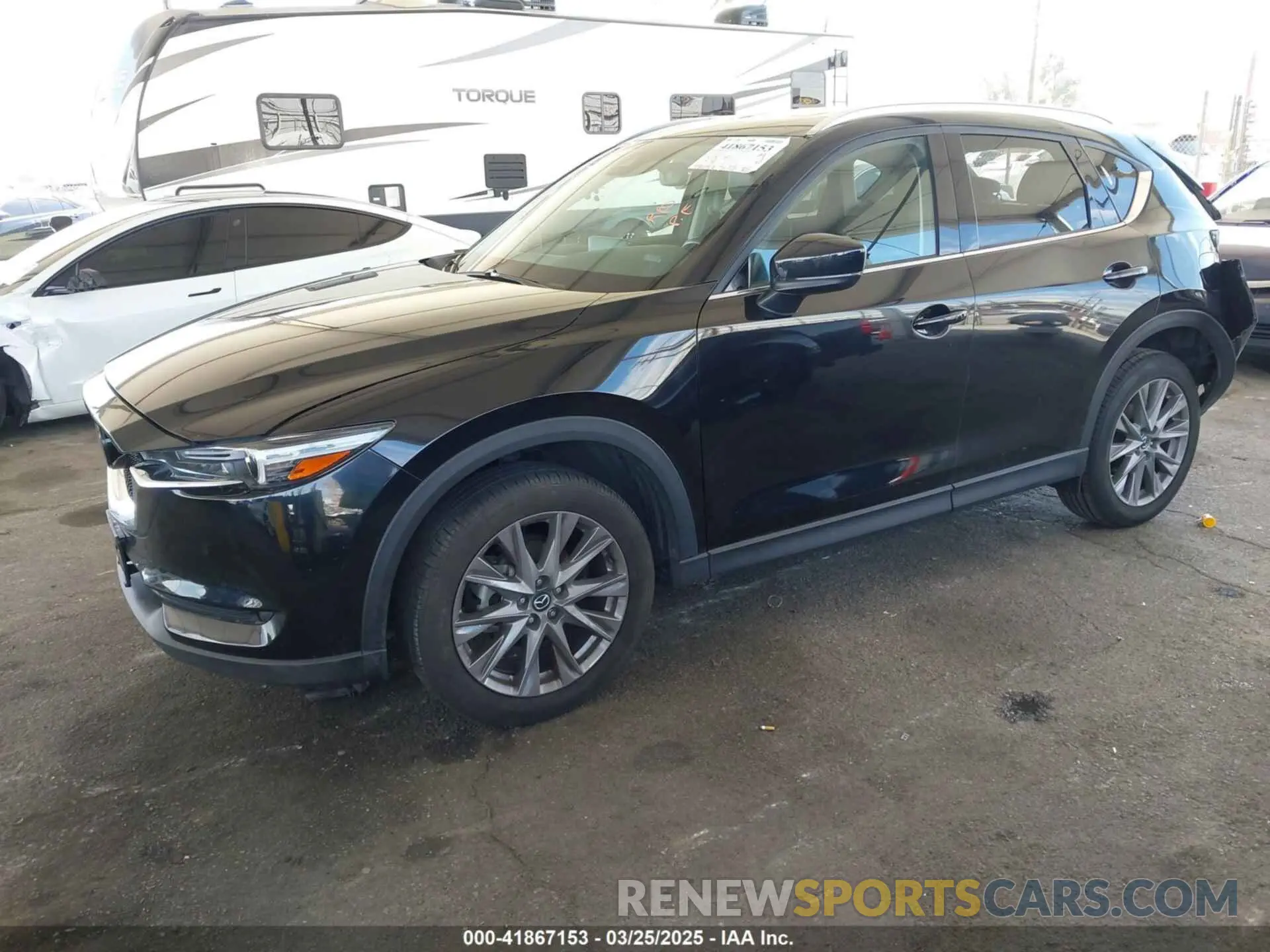 2 fotografías del automóvil dañado JM3KFADMXM1342413 MAZDA CX-5 2021