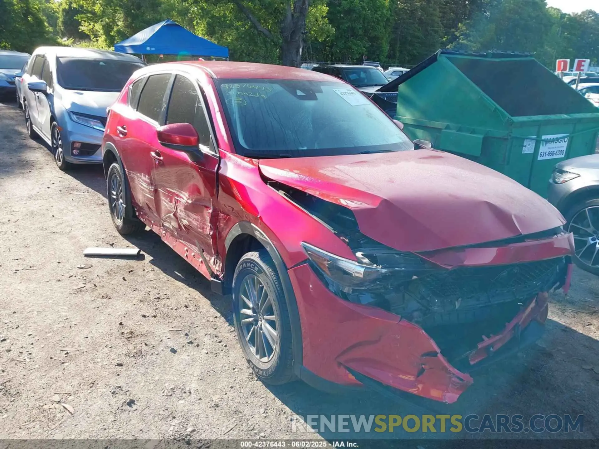 6 fotografías del automóvil dañado JM3KFBBM5M1300255 MAZDA CX-5 2021