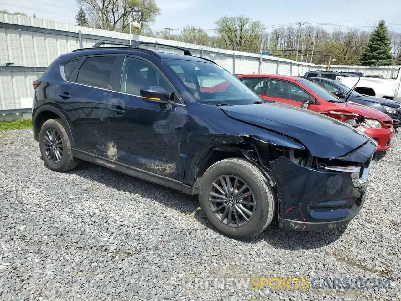 4 fotografías del automóvil dañado JM3KFBCM0M0302015 MAZDA CX-5 2021
