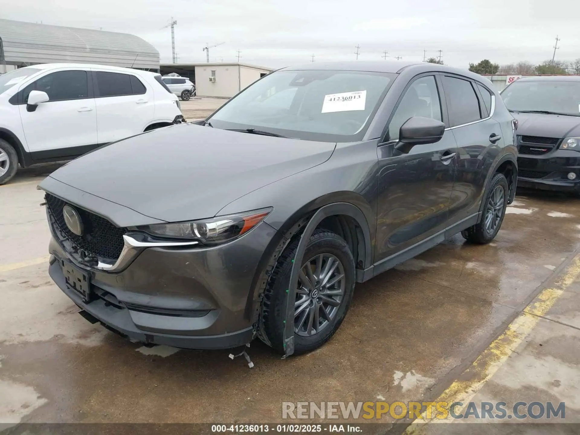 2 fotografías del automóvil dañado JM3KFBCM0M0342210 MAZDA CX-5 2021