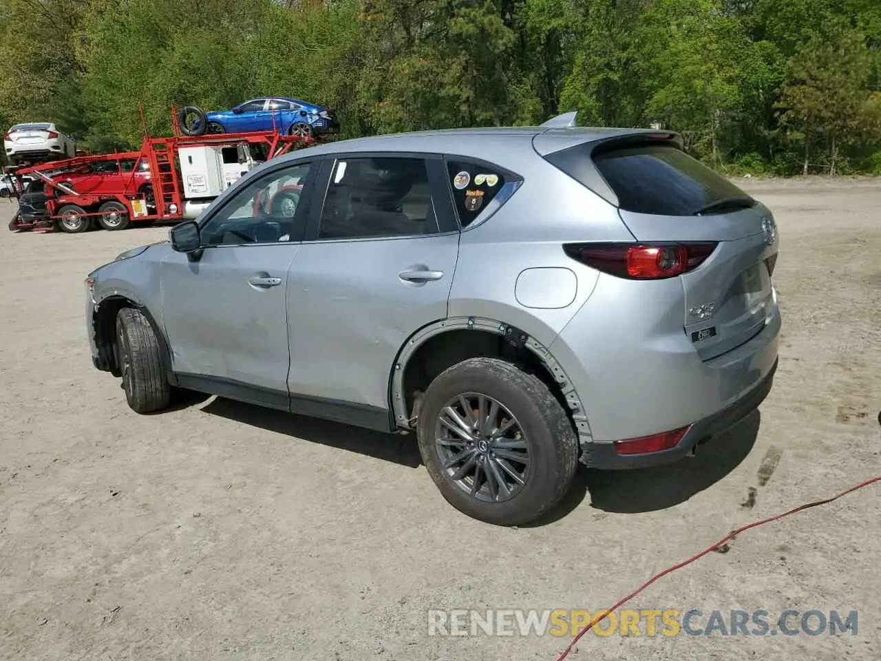 2 fotografías del automóvil dañado JM3KFBCM1M0343804 MAZDA CX-5 2021