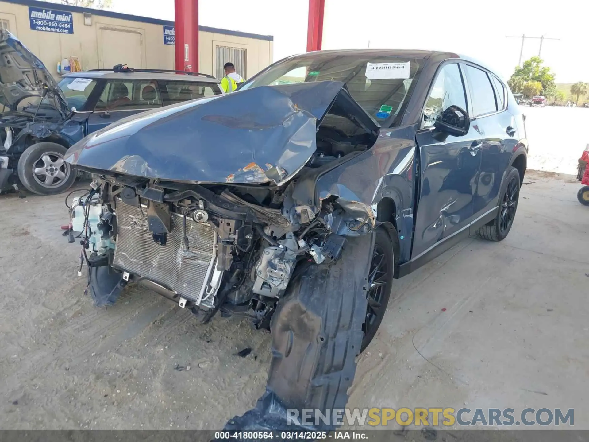 2 fotografías del automóvil dañado JM3KFBCM3M0406787 MAZDA CX-5 2021