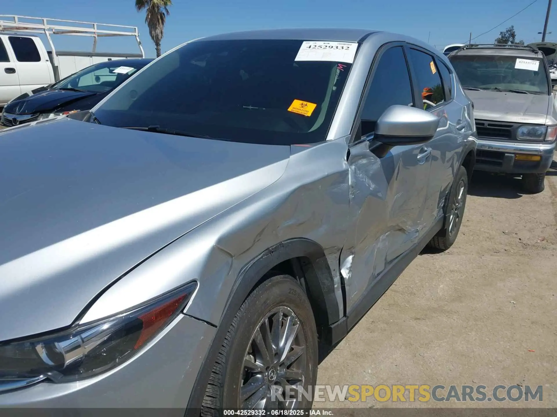 6 fotografías del automóvil dañado JM3KFBCM4M0340380 MAZDA CX-5 2021