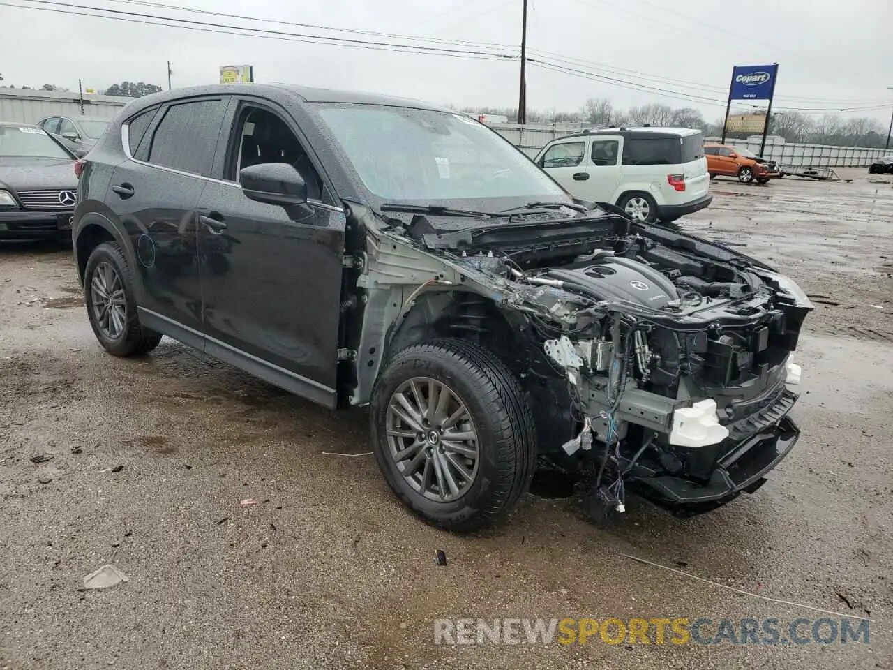 4 fotografías del automóvil dañado JM3KFBCM5M1408115 MAZDA CX-5 2021