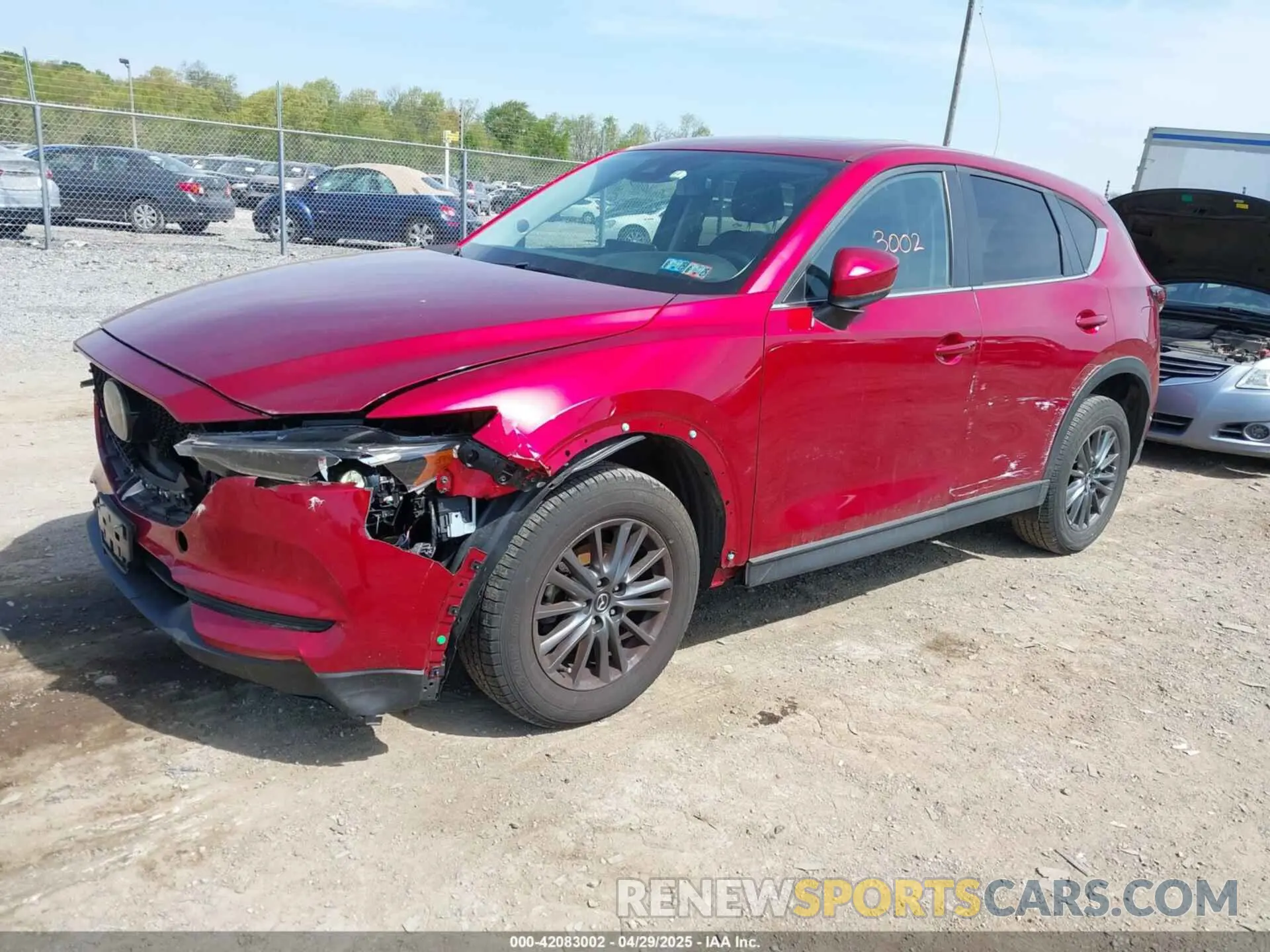 2 fotografías del automóvil dañado JM3KFBCM7M0438738 MAZDA CX-5 2021