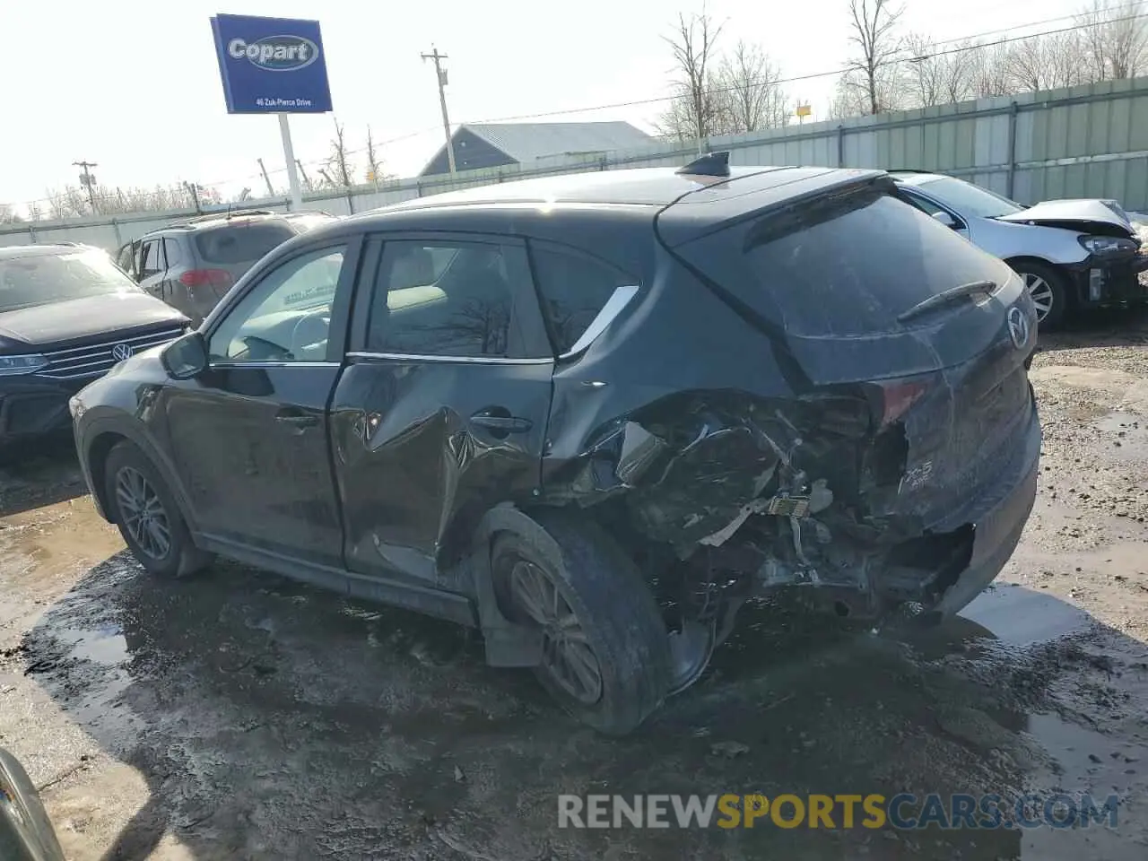 2 fotografías del automóvil dañado JM3KFBCM7M1399661 MAZDA CX-5 2021