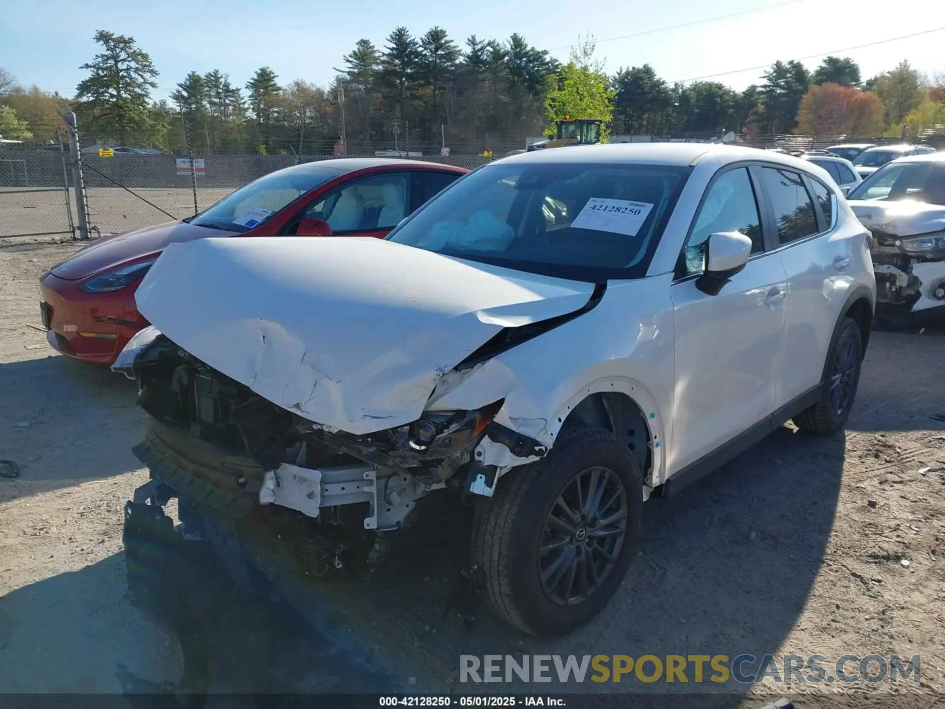 2 fotografías del automóvil dañado JM3KFBCM8M1312298 MAZDA CX-5 2021