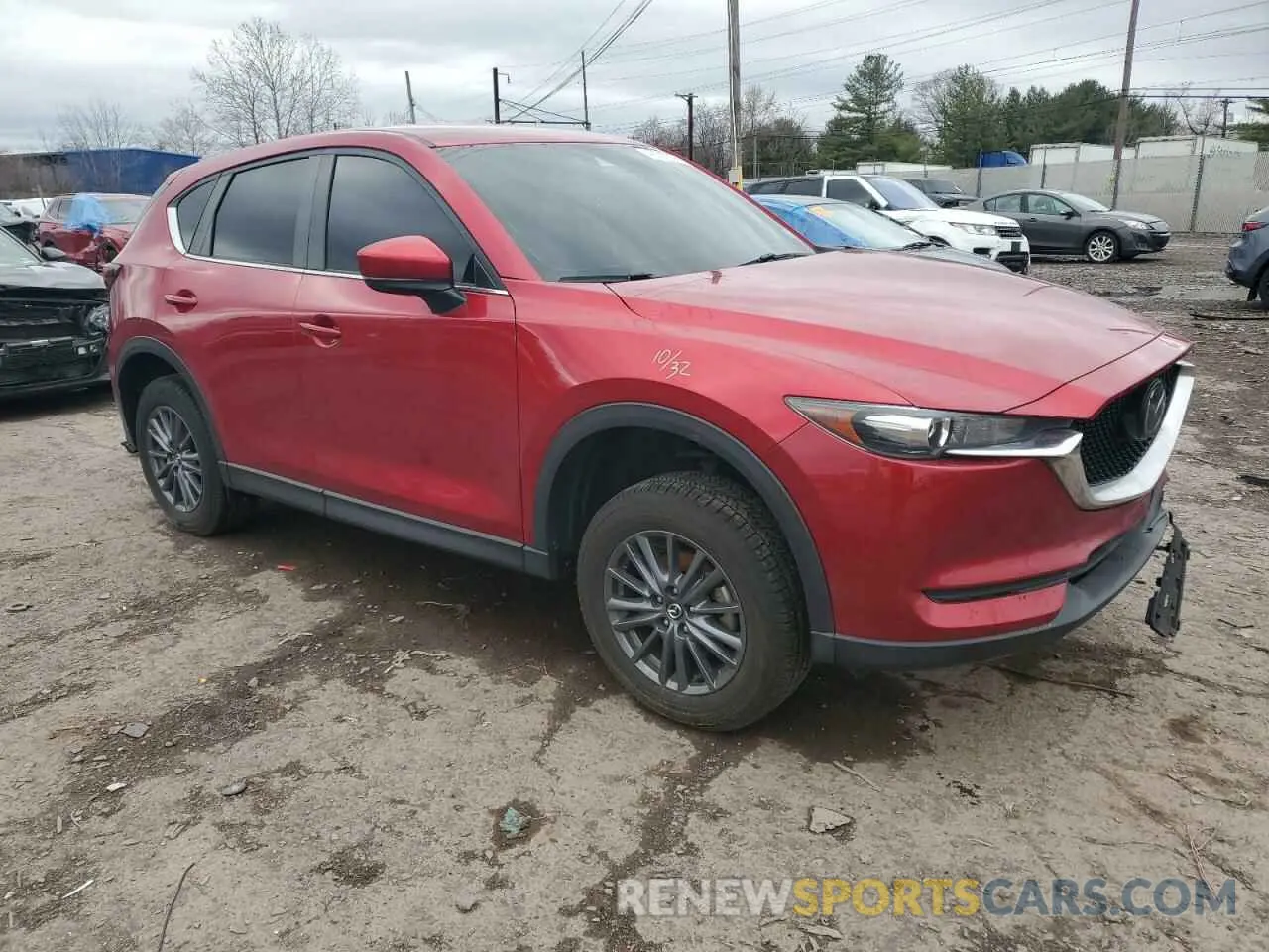 4 fotografías del automóvil dañado JM3KFBCM9M0383127 MAZDA CX-5 2021