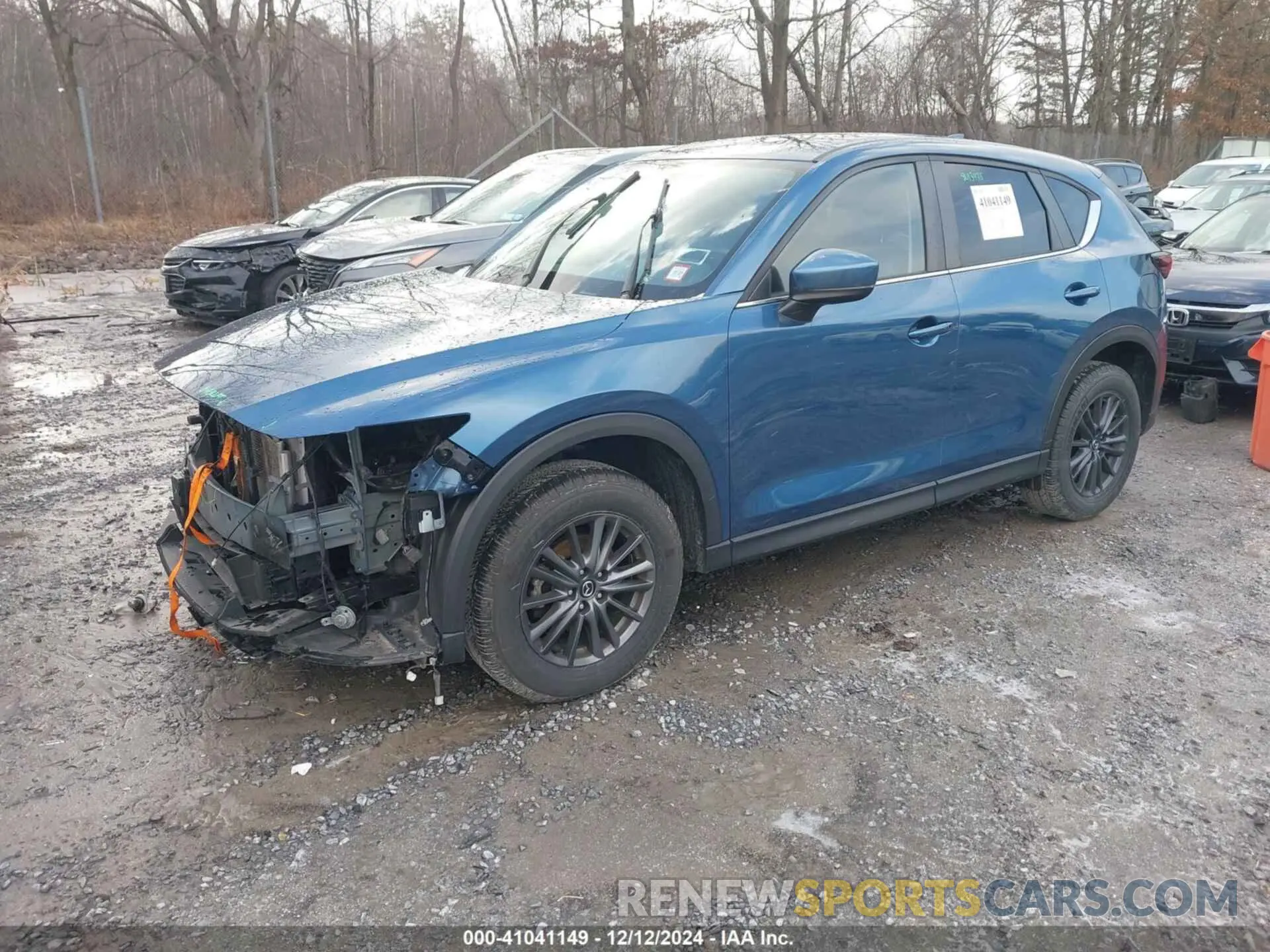 2 fotografías del automóvil dañado JM3KFBCM9M0393141 MAZDA CX-5 2021