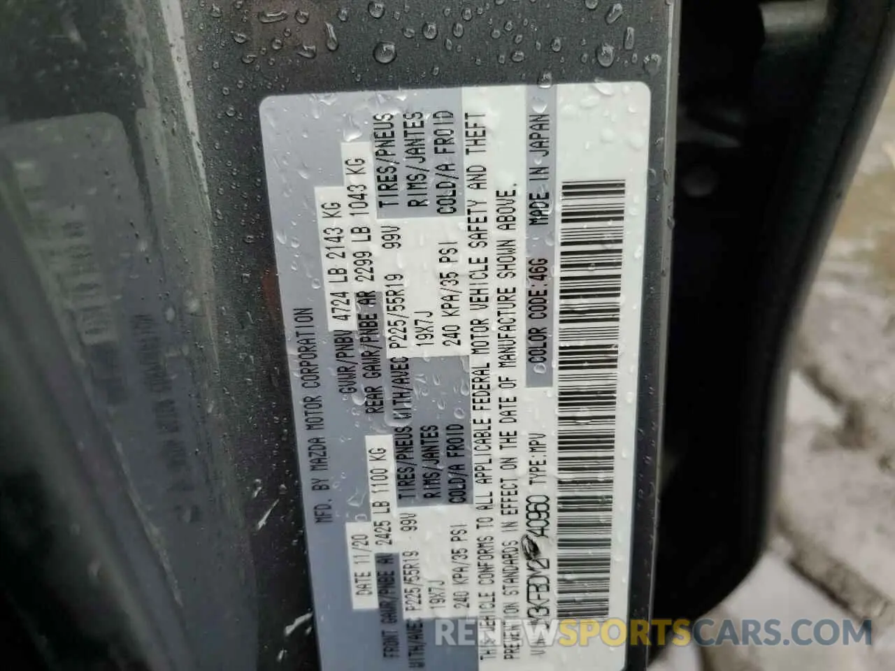 13 fotografías del automóvil dañado JM3KFBDM2M0340960 MAZDA CX-5 2021