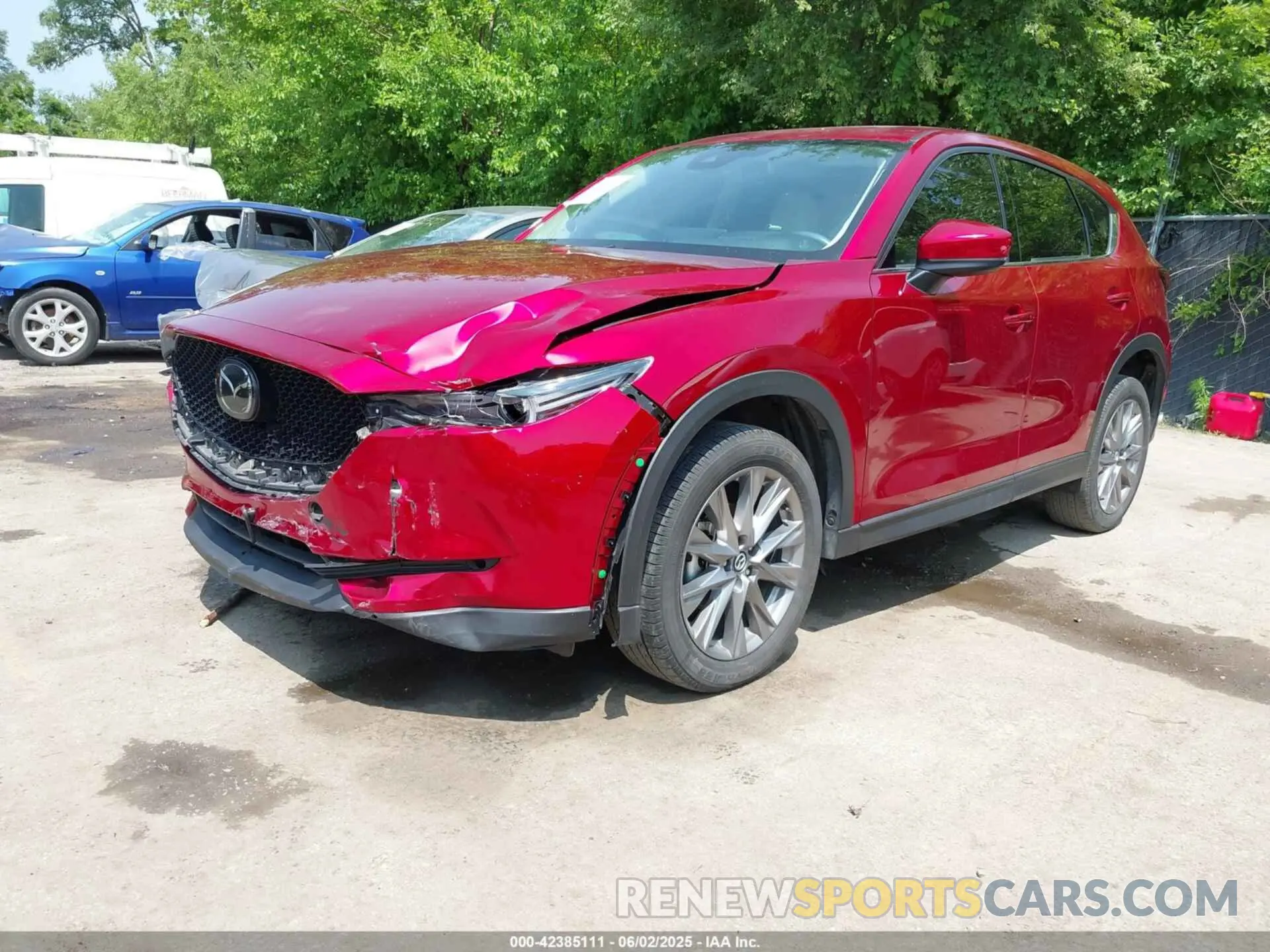 2 fotografías del automóvil dañado JM3KFBDM2M0483018 MAZDA CX-5 2021