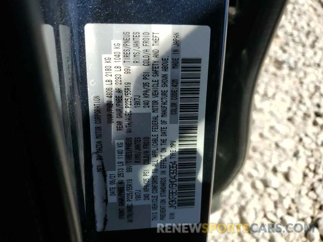 13 fotografías del automóvil dañado JM3KFBEY5M0439354 MAZDA CX-5 2021