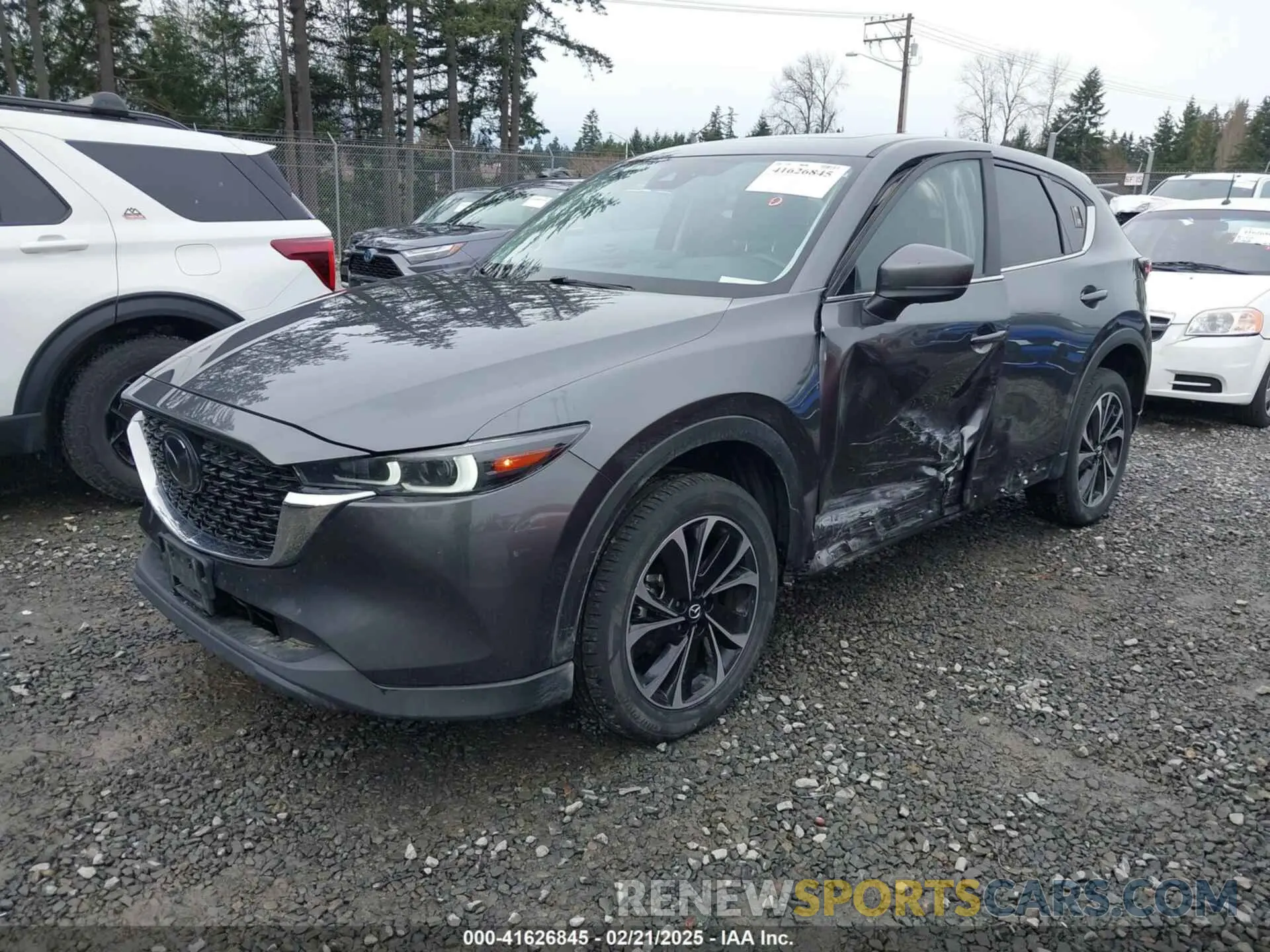 2 fotografías del automóvil dañado JM3KFBEMXN0552652 MAZDA CX-5 2022